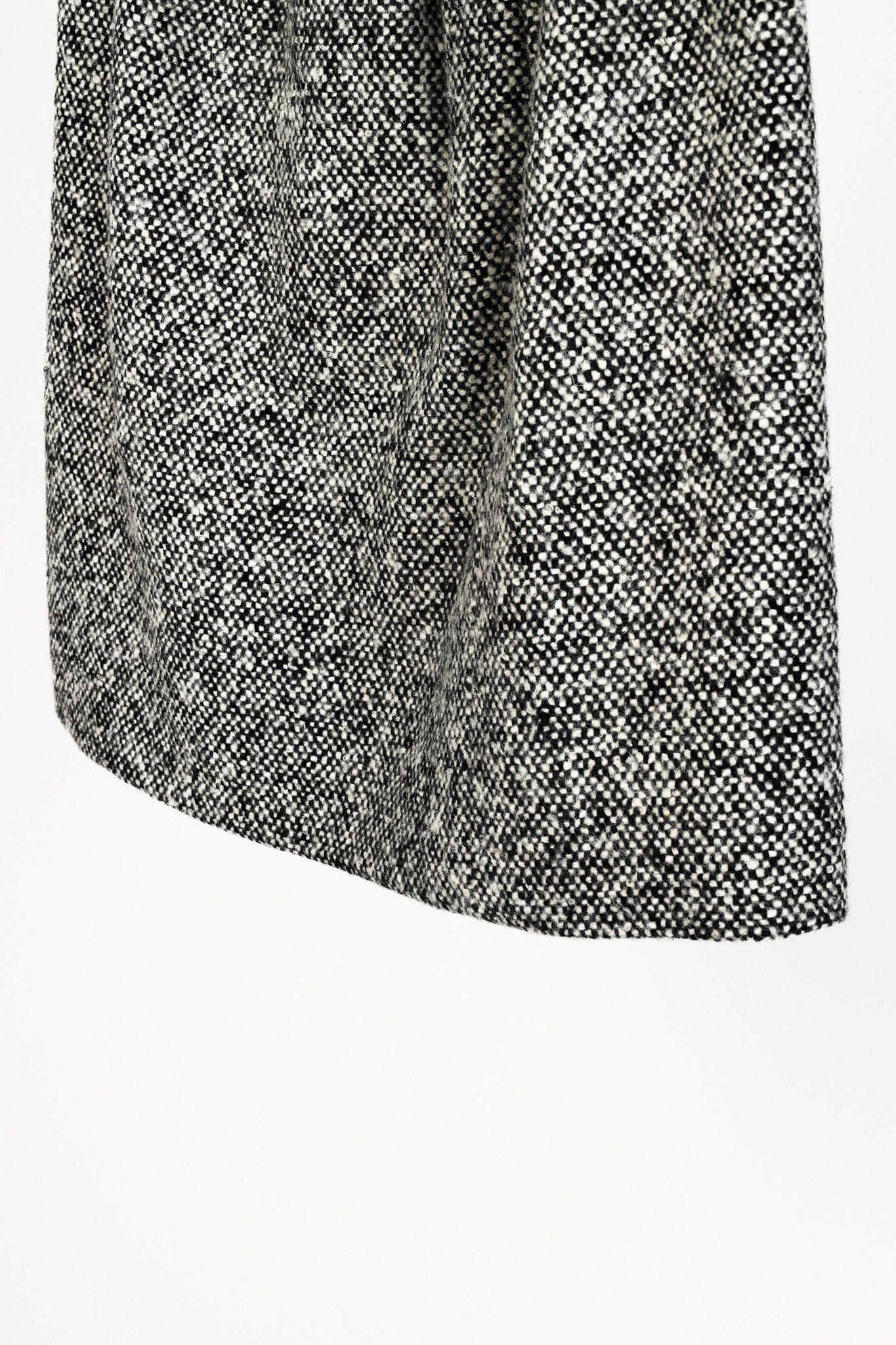 Prada Prada Miu Miu Black White Wool Tweed Wrap Skirt Size 28" / US 6 / IT 42 - 6 Thumbnail