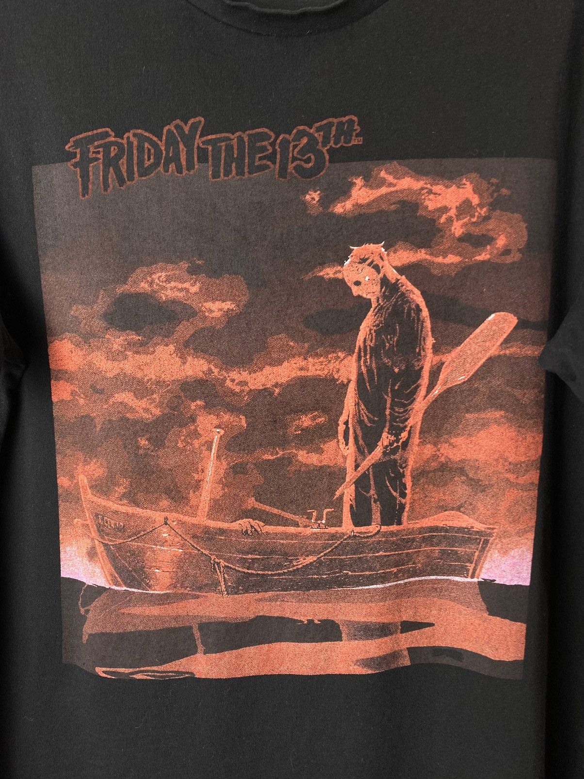 Vintage Friday The 13th Camping For Beginners T Shirt Big Logo Movie Size US L / EU 52-54 / 3 - 2 Thumbnail