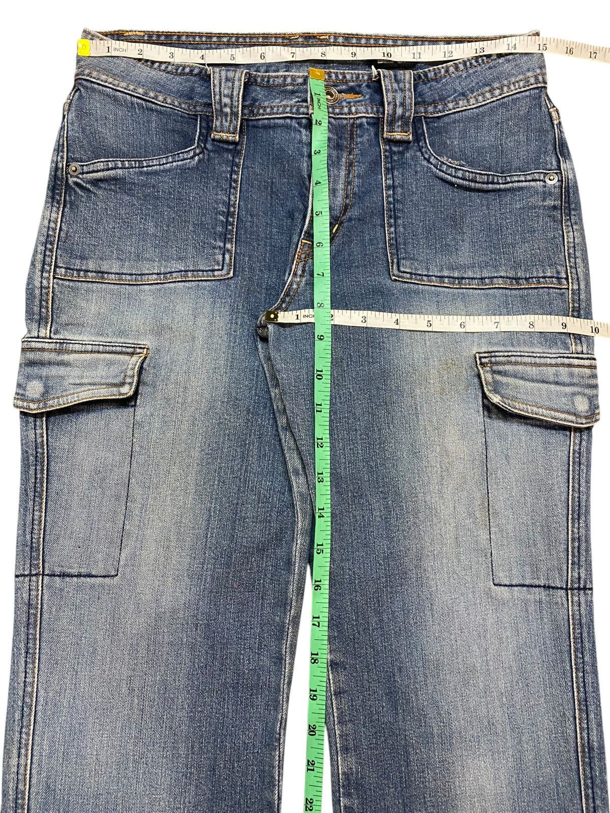 Japanese Brand Japanese Brand Blue Wash Carpenter Cargo Slim Jeans Size US 30 / EU 46 - 10 Thumbnail