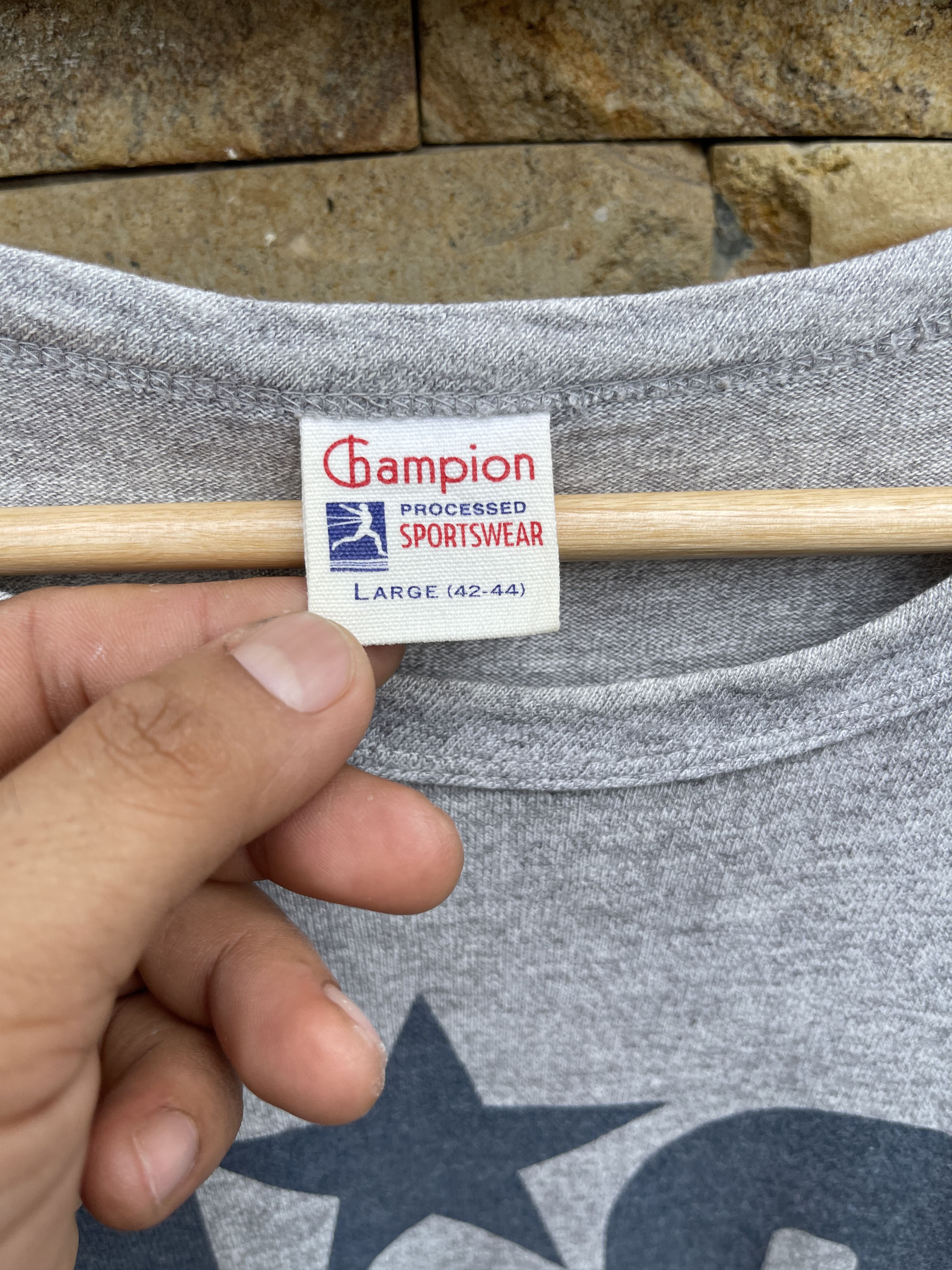 Champion Last Drop🔥Rare🔥Vintage Champion x NYC TOMMY ERD GRUNGE TEE Size US M / EU 48-50 / 2 - 5 Thumbnail