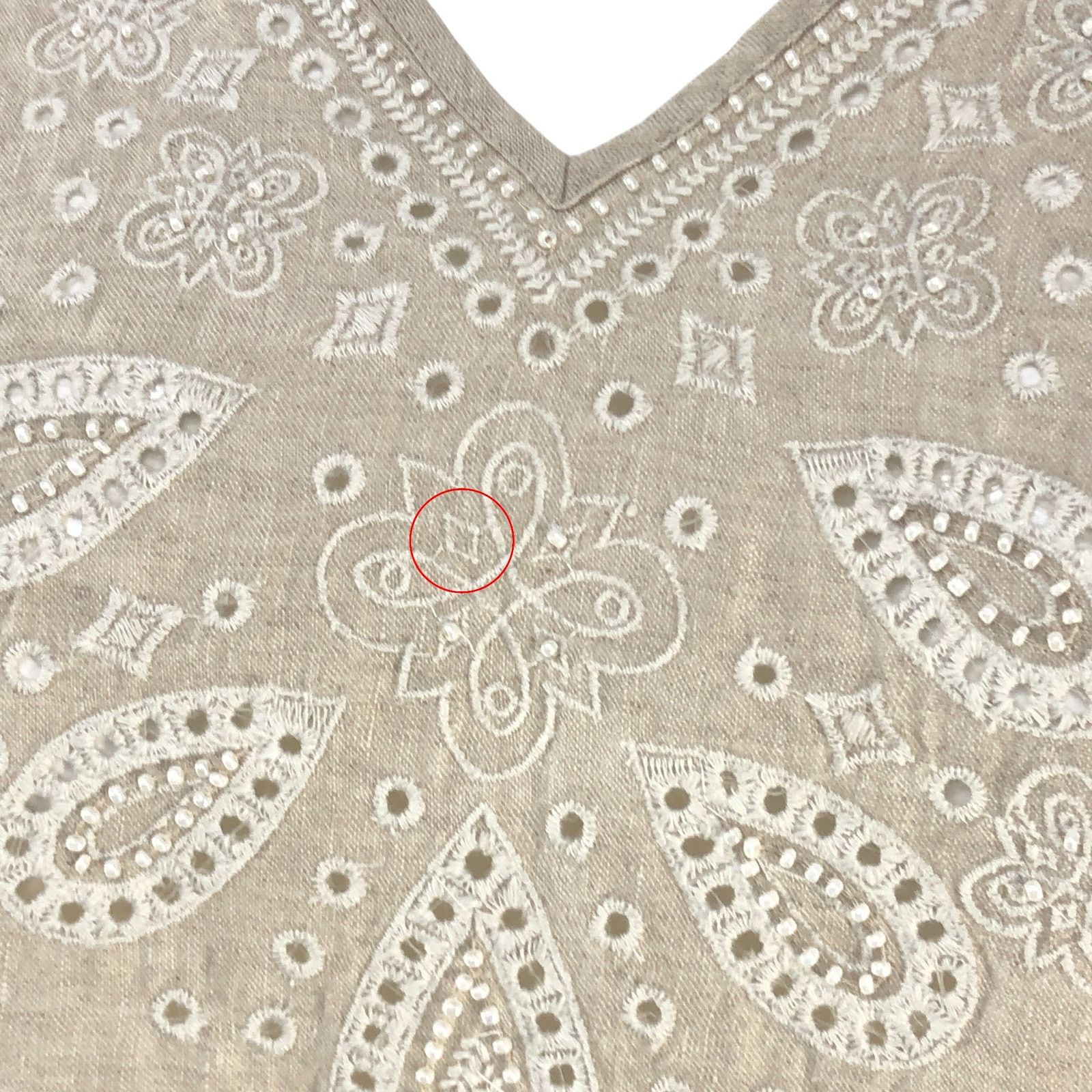 Tommy Bahama Tommy Bahama Size L Tunic Embroidered Beaded Linen TINY FLAW Size L / US 10 / IT 46 - 5 Thumbnail