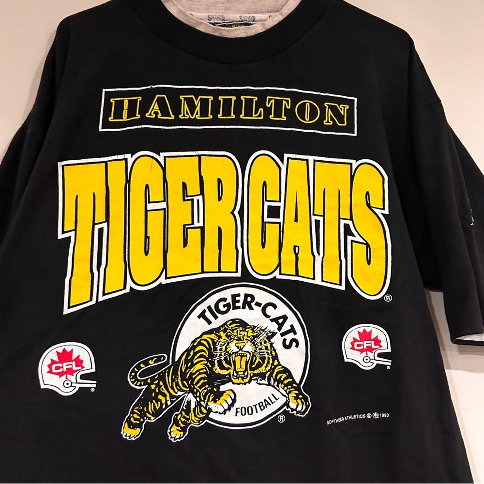 Other Vintage 1993 Hamilton Tiger Cats Football Shirt Size US L / EU 52-54 / 3 - 2 Thumbnail