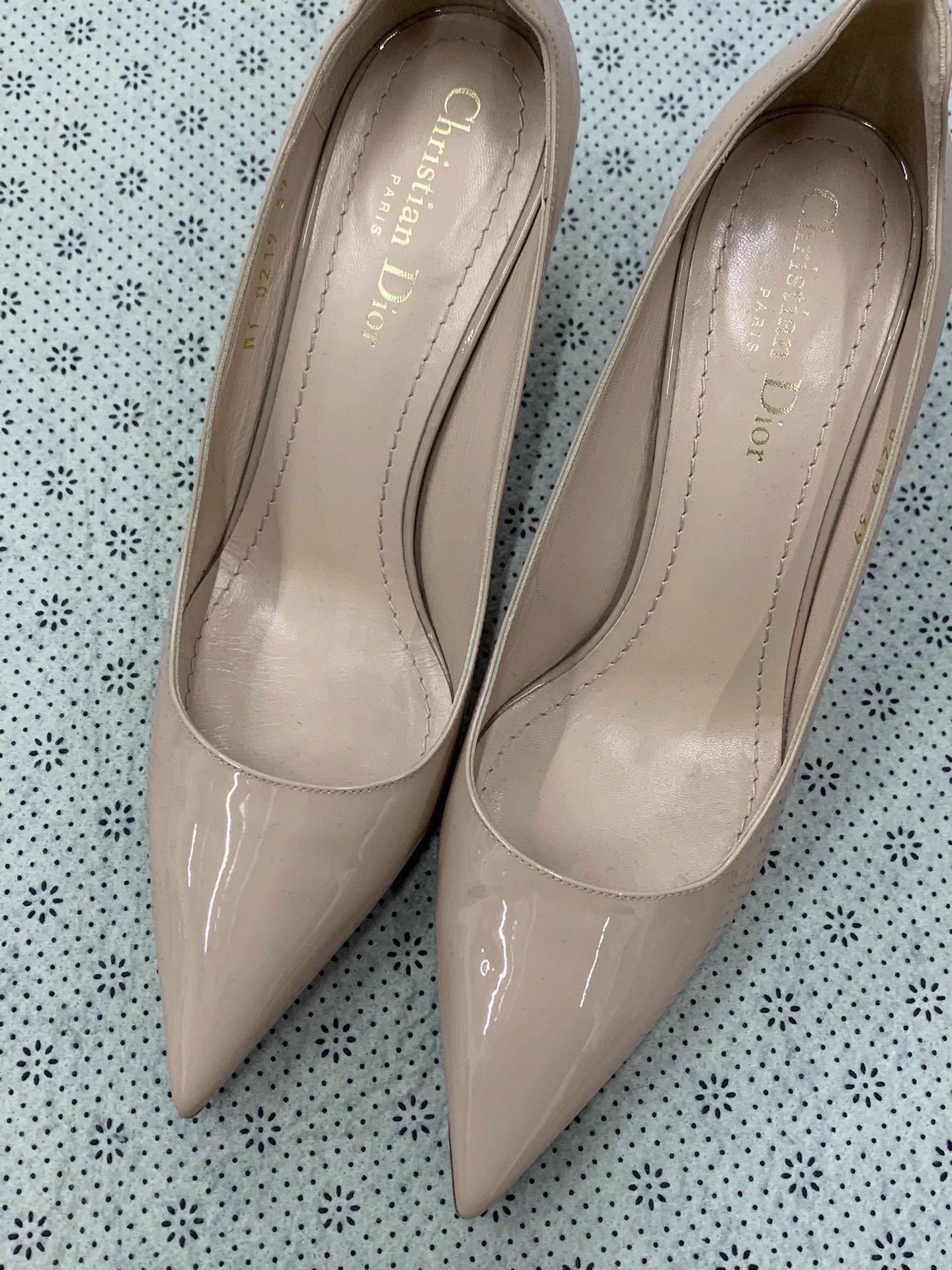Dior Dior Nude Pink Patent Leather Heels 39 Size US 8 / IT 38 - 2 Thumbnail