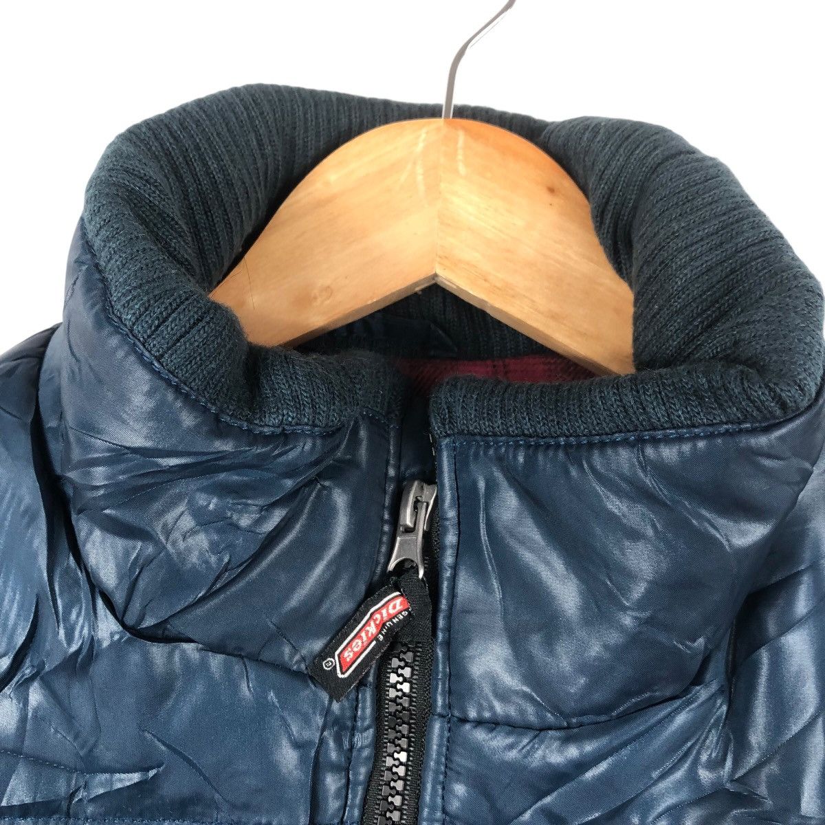 Dickies DICKIES Puffer Vest Navy Quilted Workwear with Plaid Lining Size US M / EU 48-50 / 2 - 5 Thumbnail