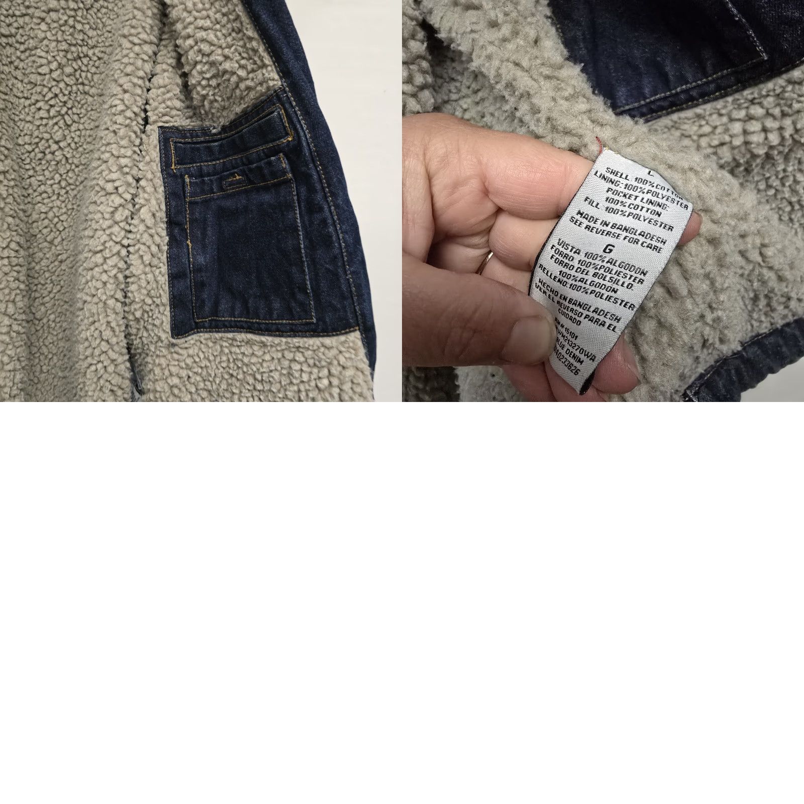 Wrangler Wrangler Denim Jacket Men’s L Blue Lined Sherpa Corduroy Collar Western 90s Jean Jacket Mens Size US L / EU 52-54 / 3 - 9 Thumbnail