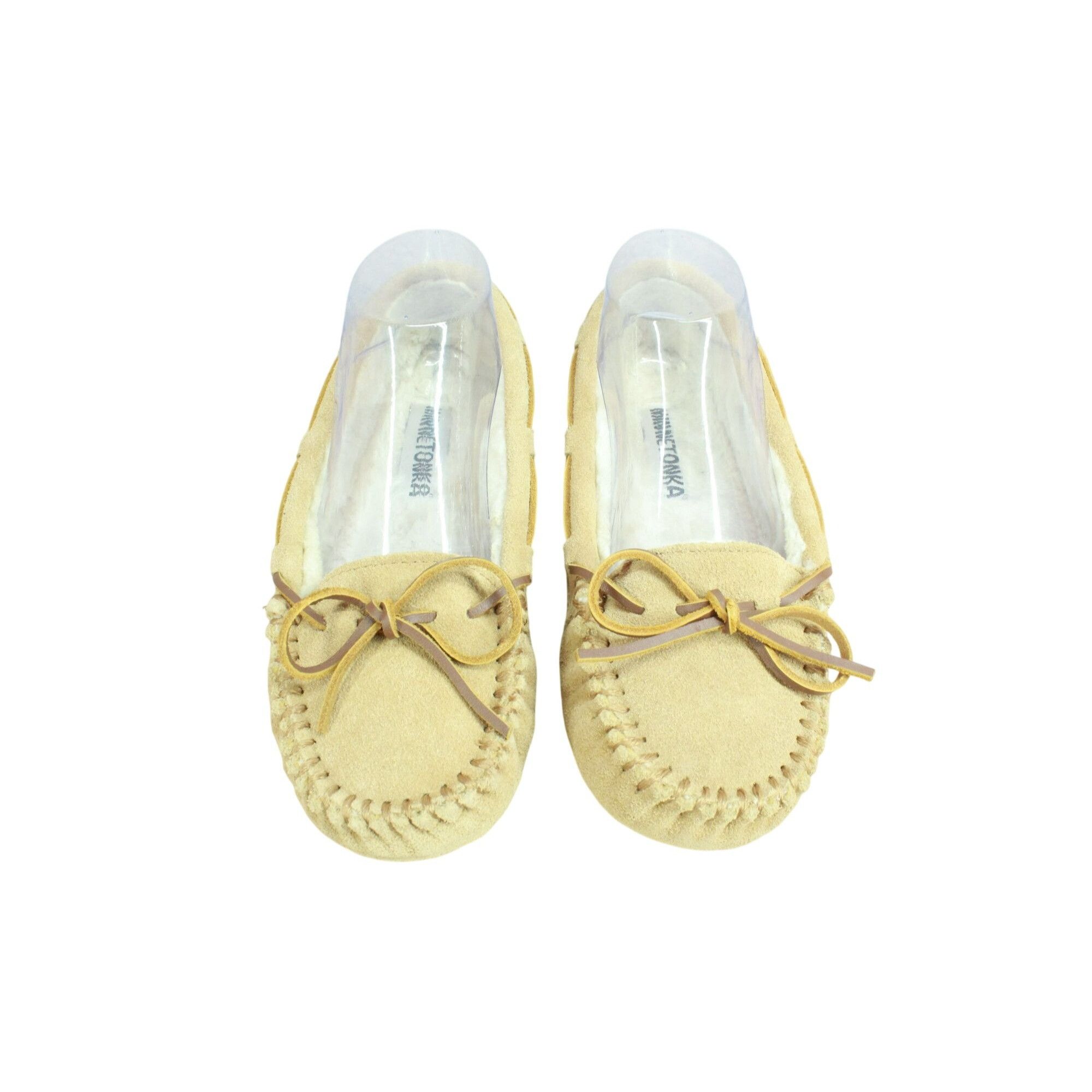 Minnetonka Minnetonka Cally Suede Shearling Lined Moccasin Slippers Size US 6 / IT 36 - 5 Thumbnail