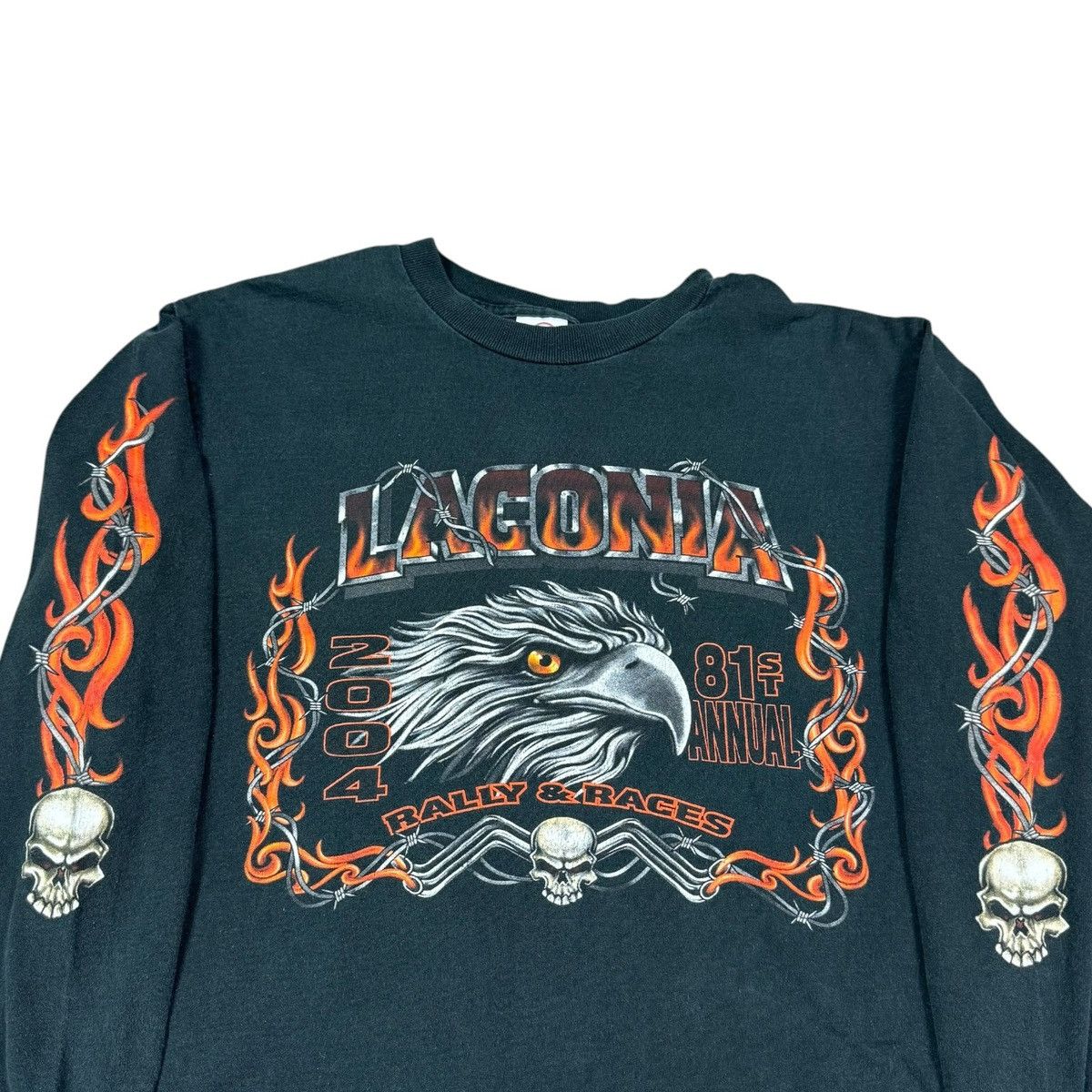 Delta Vintage 2004 Laconia Flame Sleeve Long Sleeve Shirt Men's L Size US L / EU 52-54 / 3 - 2 Thumbnail