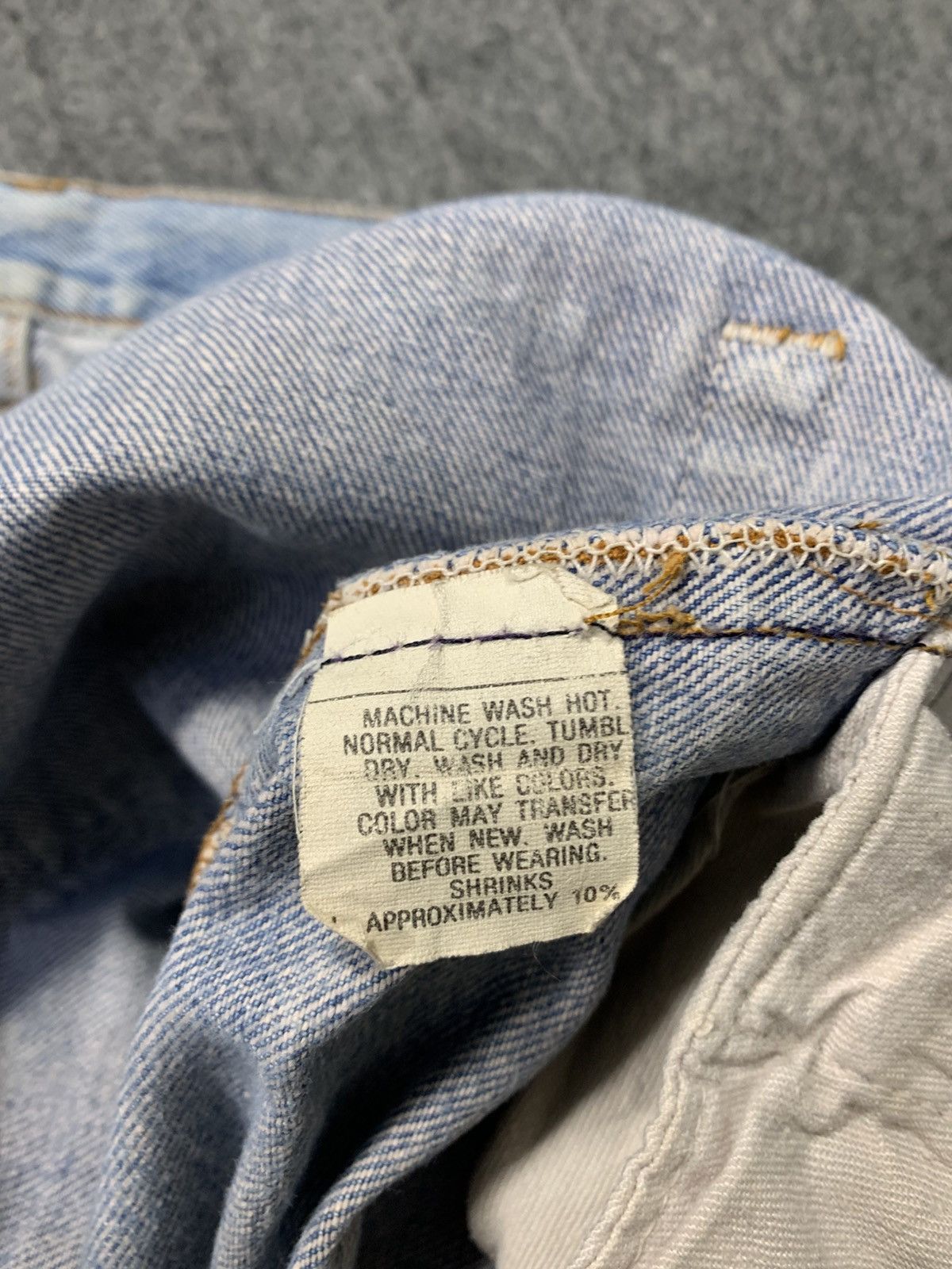 Levi's Levis Strauss Lot 501 Patchwork Indigo Denim Straight Cut Size US 30 / EU 46 - 11 Thumbnail