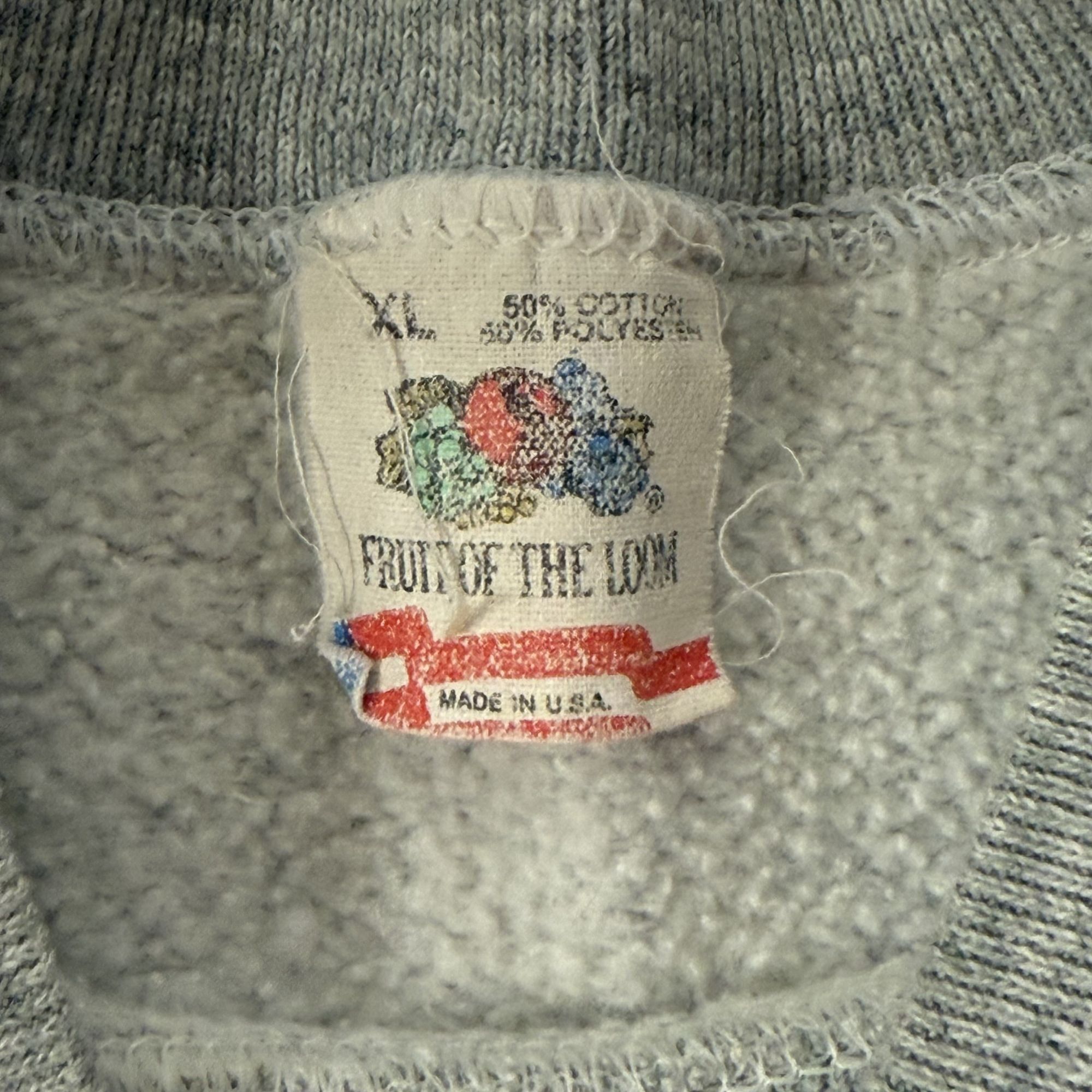 Fruit Of The Loom Vtg Heather Yellow NIKE Just Do It 50/50 RAGLAN Sweatshirt Size US XL / EU 56 / 4 - 3 Thumbnail