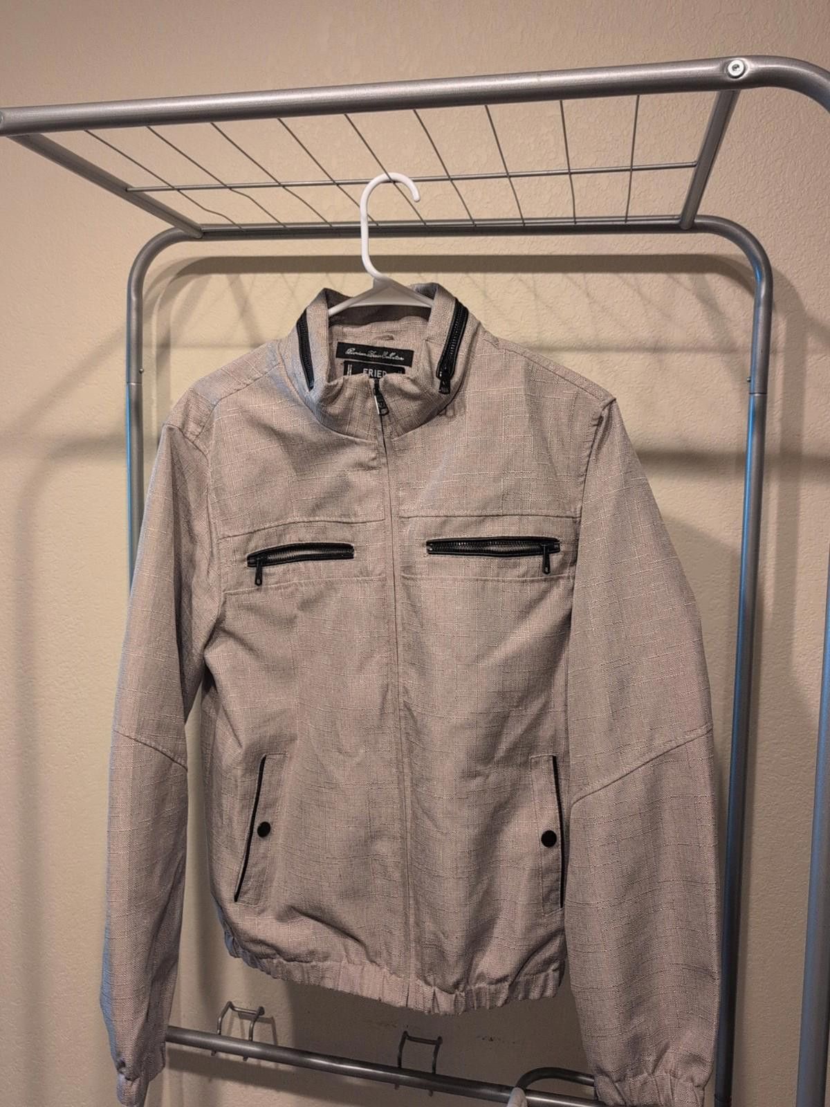 Fred Perry Men's White Premium Denim Jacket Fried Medium Size US M / EU 48-50 / 2 - 1 Thumbnail