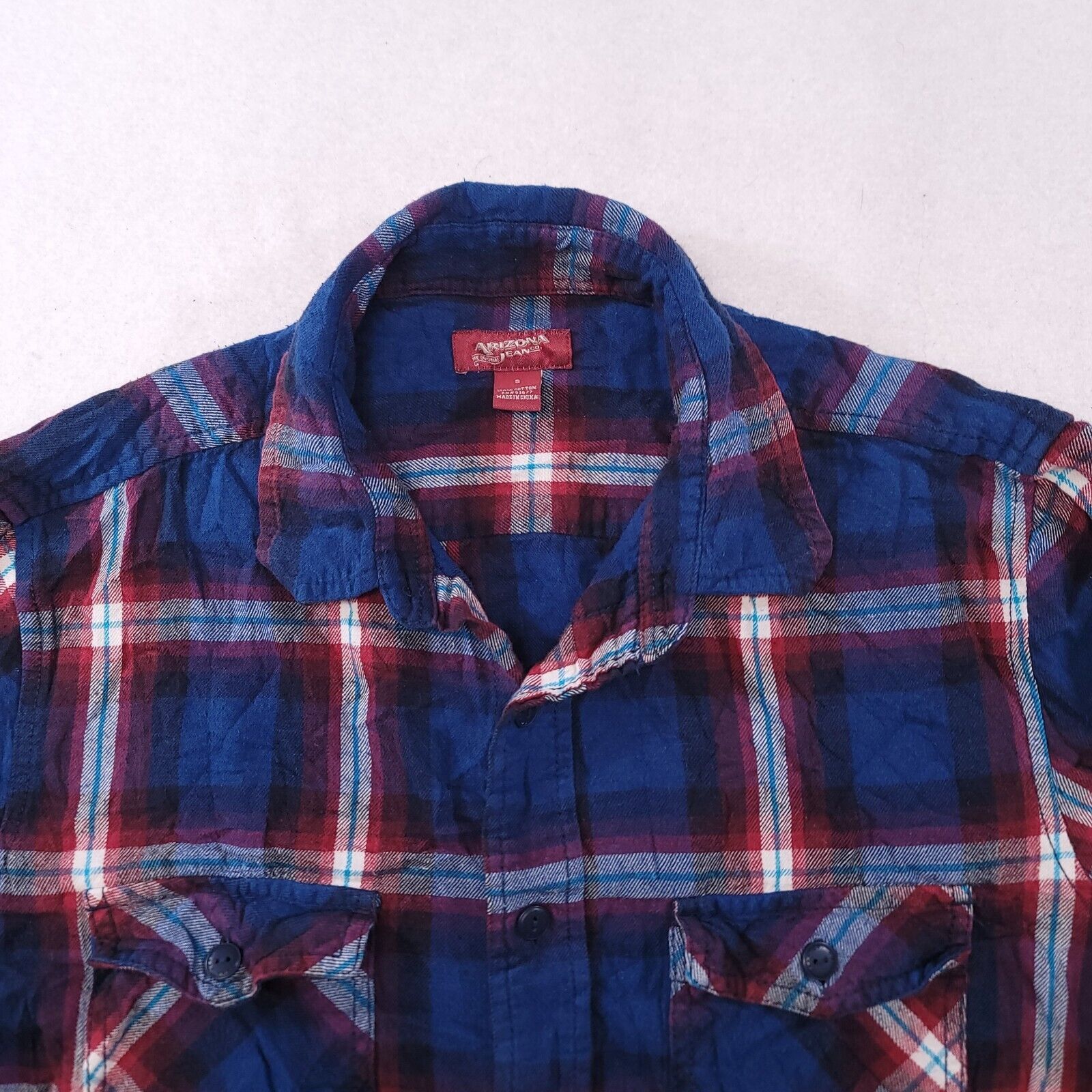 Arizona Jean Co. Arizona Jean Co Tartan Flannel Shirt Mens Size Small S Blue Size US S / EU 44-46 / 1 - 1 Thumbnail