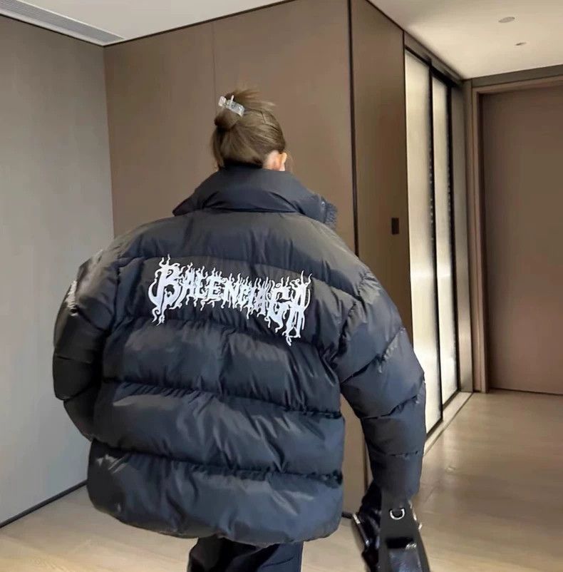 Balenciaga Balenciaga Metallic Graffiti Puffer Insulated Jacket Size US S / EU 44-46 / 1 - 5 Thumbnail