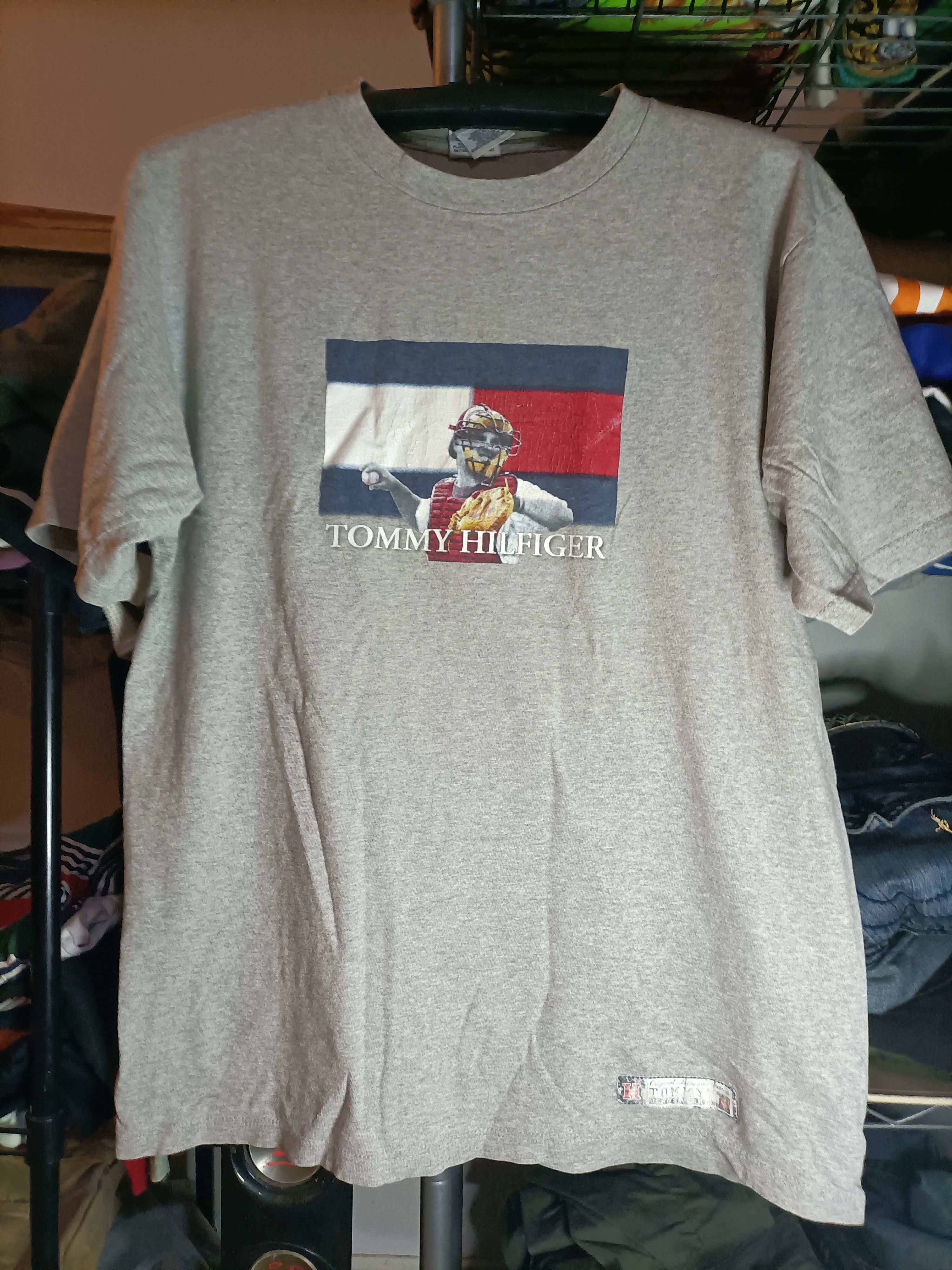Tommy Hilfiger ⚜️RARE⚜️Tommy hilfiger baseball logo t-shirts Size US XL / EU 56 / 4 - 2 Thumbnail