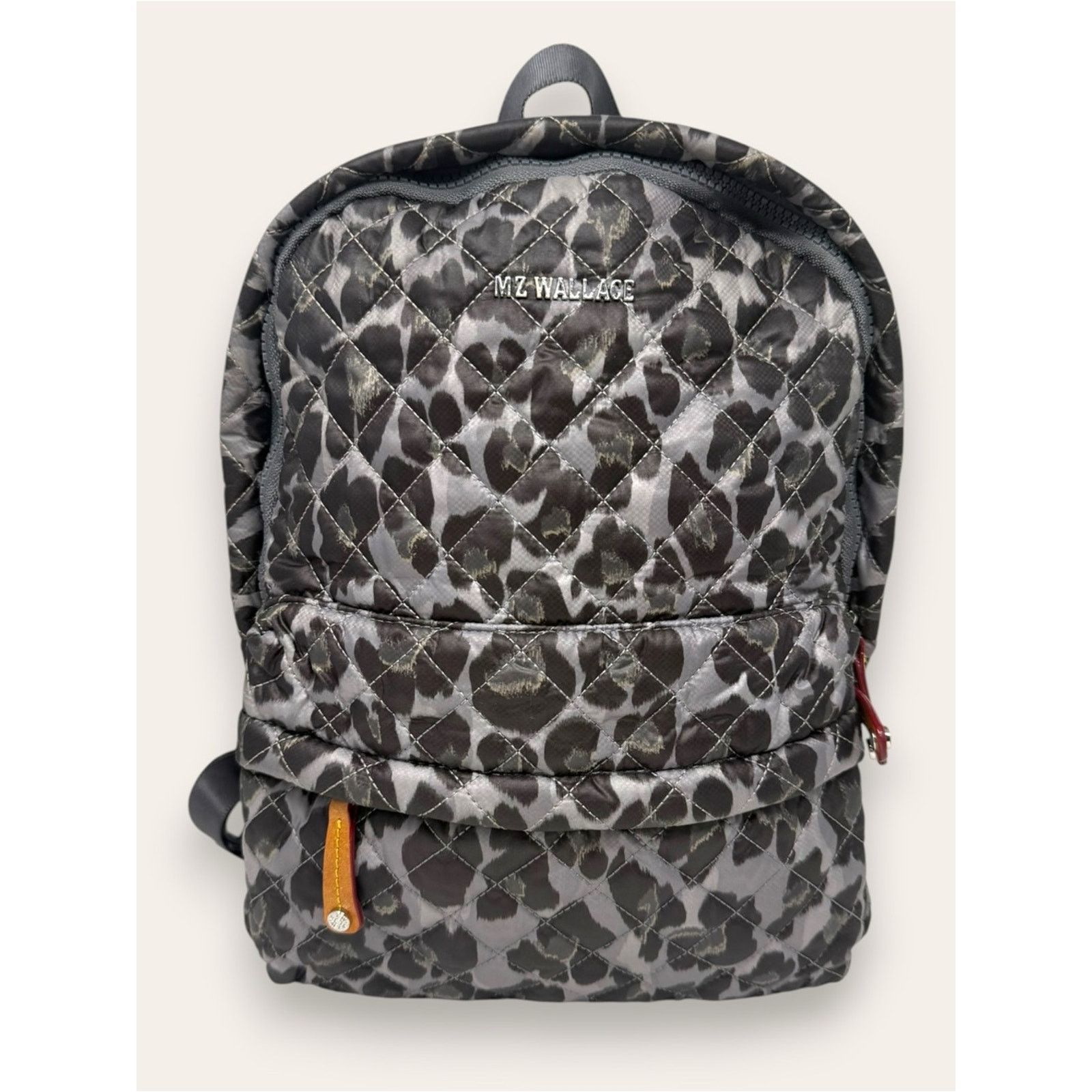 MZ Wallace MZ Wallace City Backpack Gray Leopard Zippered Quilt Mini Size ONE SIZE - 1 Thumbnail