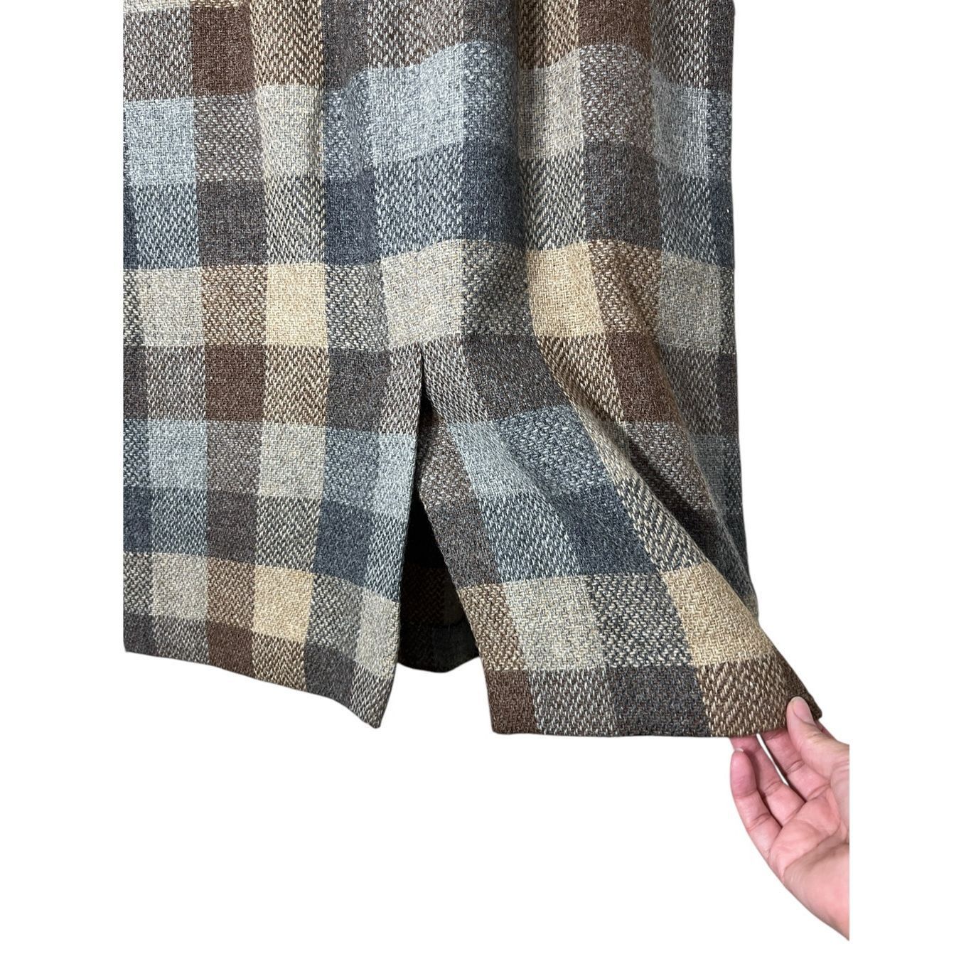 Other Vintage Country Suburbans Wool Blend Plaid Skirt Size 10 Size 32" / US 10 / IT 46 - 7 Thumbnail