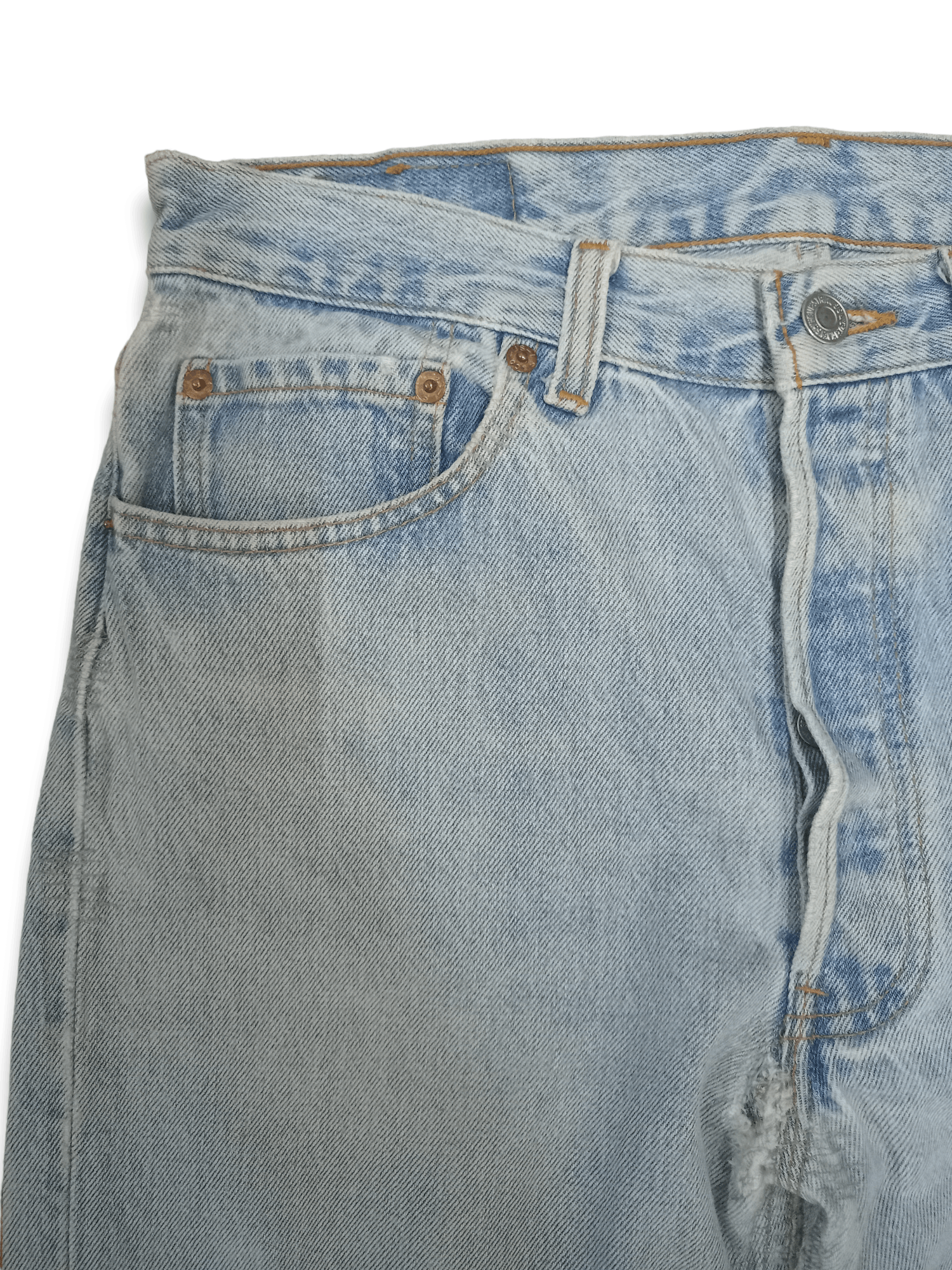 Levi's × Levi's Vintage Clothing Vintage 90s Levis 501 Distressed Loose Jeans 30x29 Size US 30 / EU 46 - 4 Thumbnail