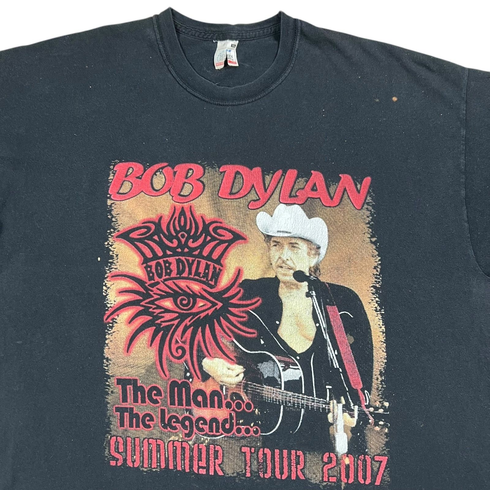 Band Tees × Vintage Vintage 2007 Bob Dylan Summer Tour faded band tee (L) Size US L / EU 52-54 / 3 - 2 Thumbnail