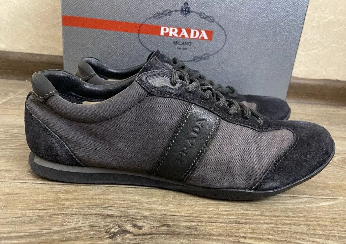 Prada Prada sneakers size 9,5 black/ gray Size US 9.5 / EU 42-43 - 6 Thumbnail