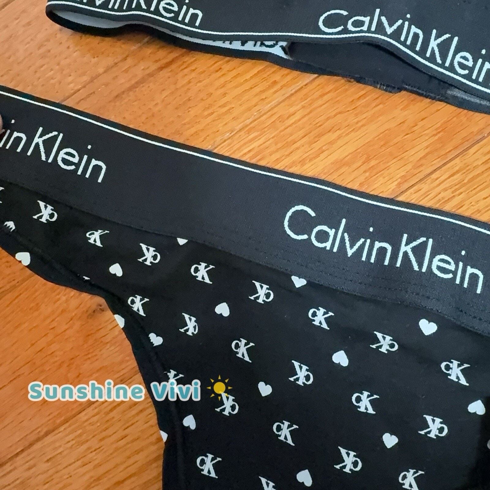 Calvin Klein NWT Calvin Klein WOMEN Icon Modal Thong Lightly Set Medium Size ONE SIZE - 6 Thumbnail