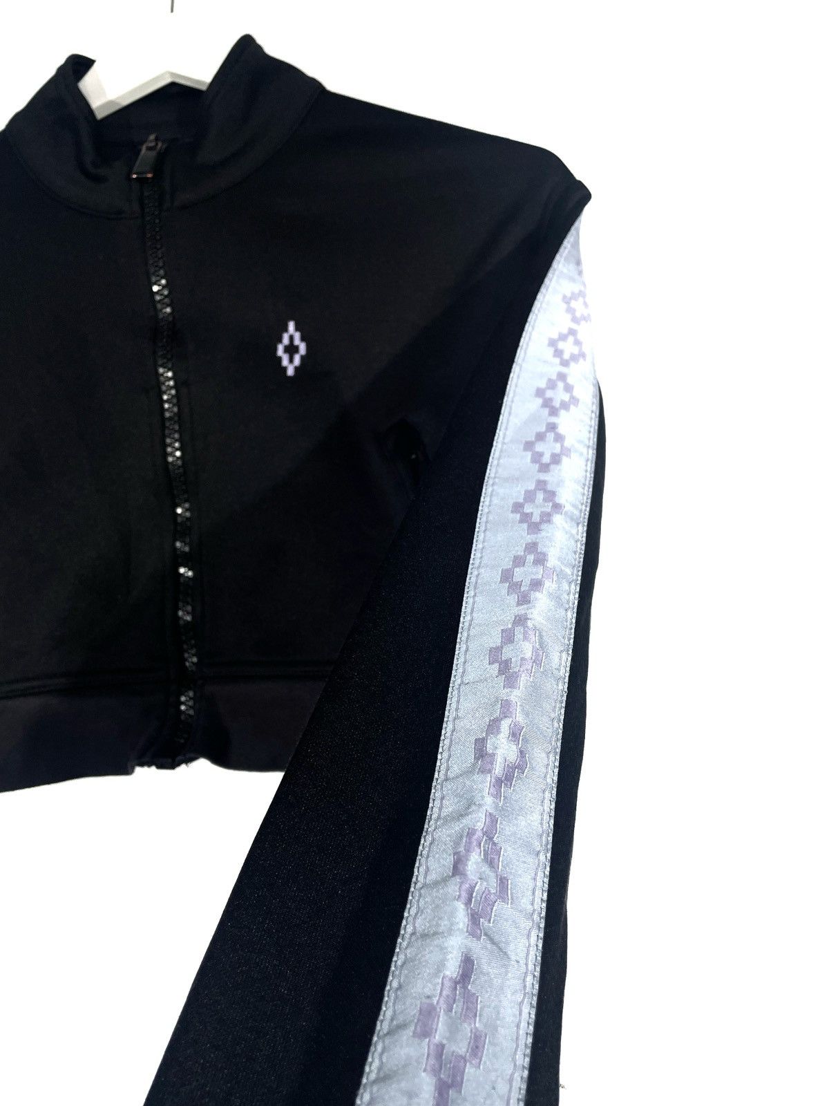 Designer Marcelo Burlon Women Sport Crop Top Zip Size M Made Portugal Size M / US 6-8 / IT 42-44 - 3 Thumbnail