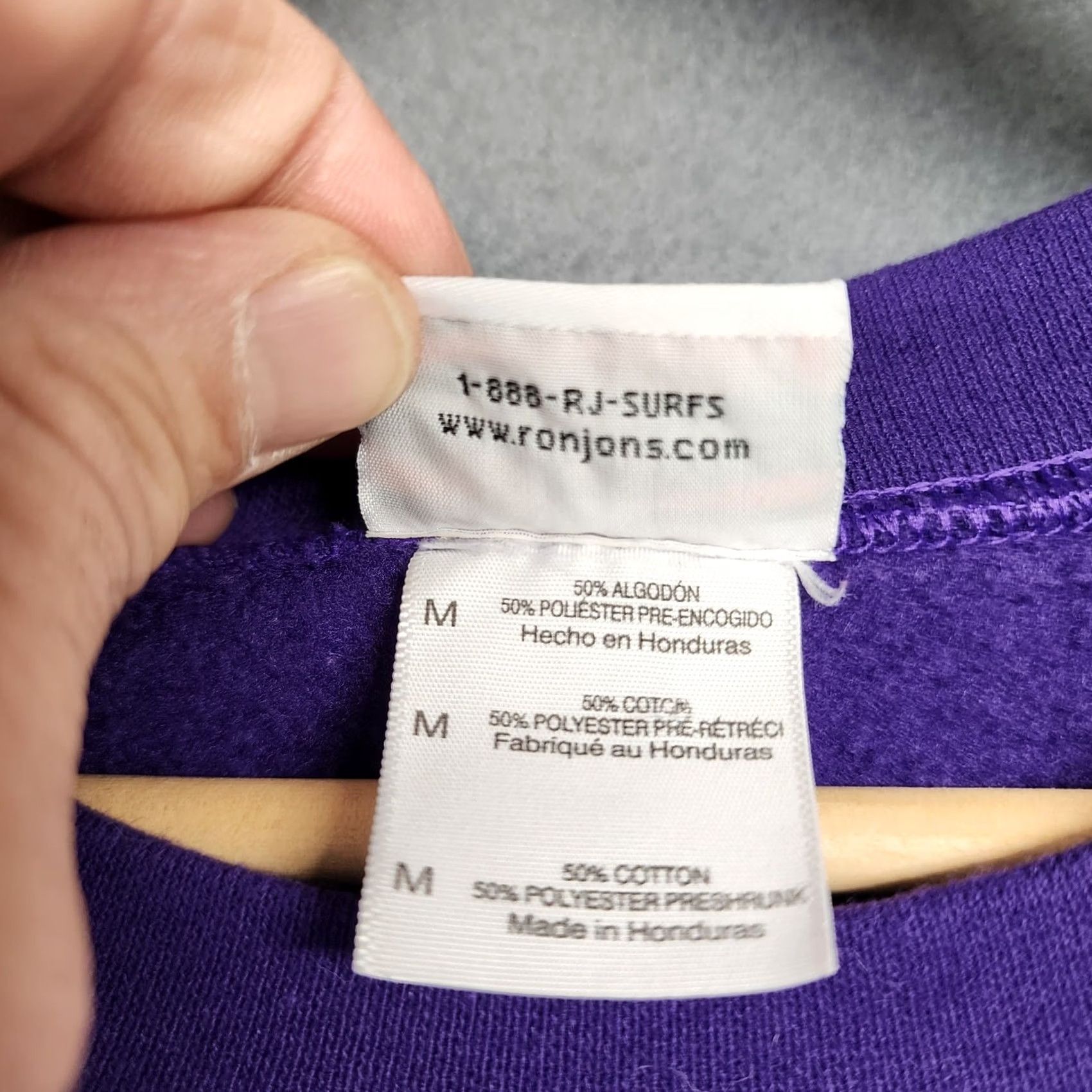 Ron Jon Surf Shop Ron Jon Surf Shop Cocoa Beach, FL Mens Sweatshirt Medium Purple Crewneck Size US M / EU 48-50 / 2 - 7 Thumbnail