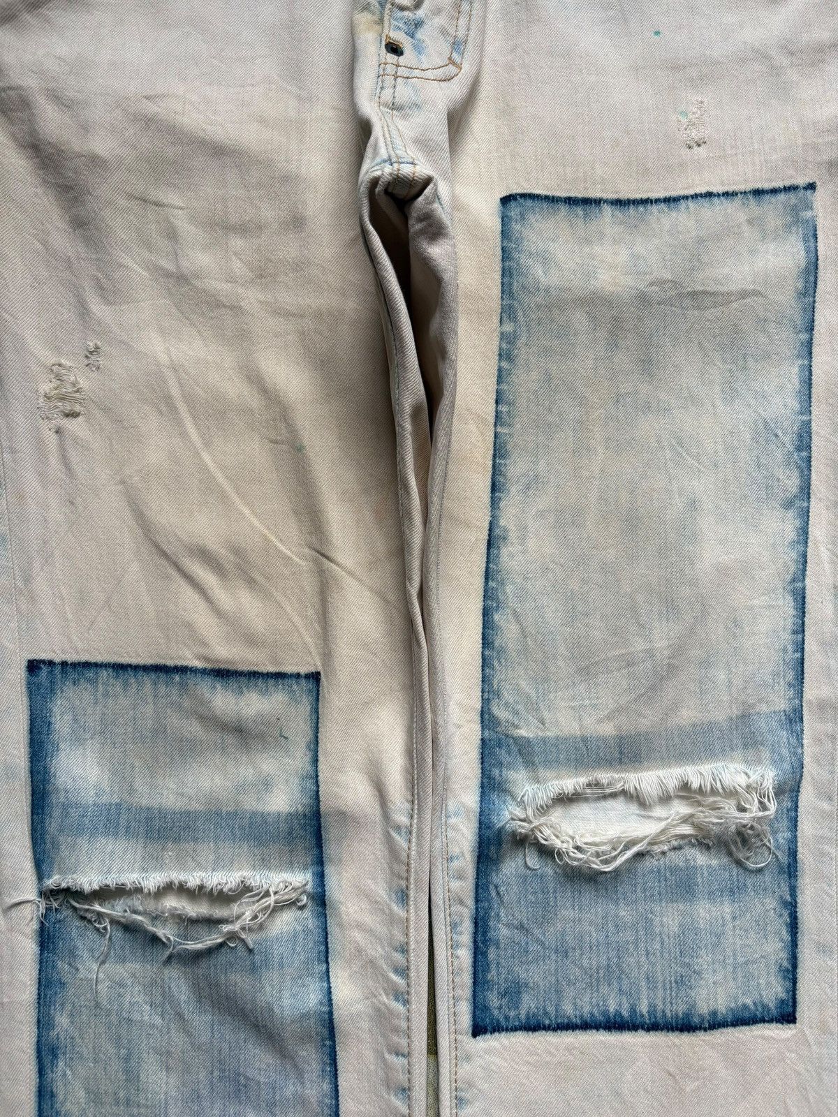 Dsquared2 Vintage Italy Dsquared2 Bleach Acid Wash Distress Rip Jeans Size US 35 - 5 Thumbnail