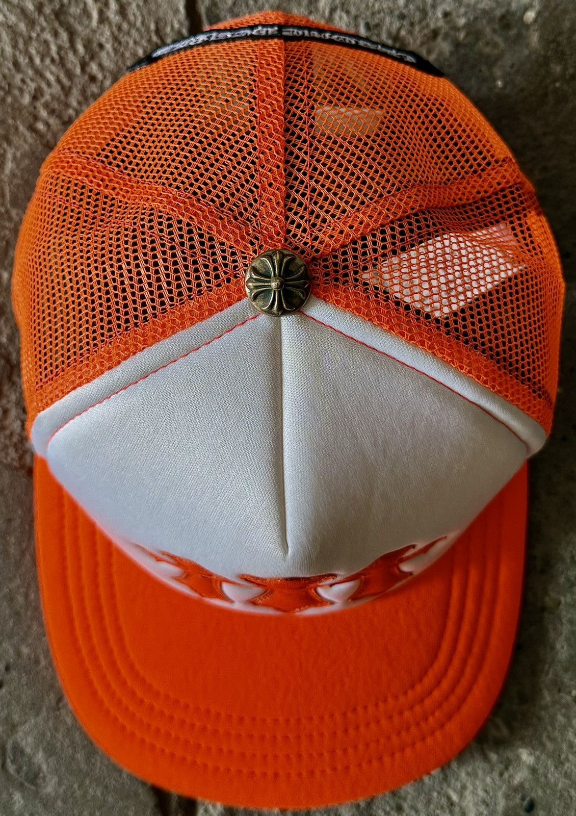 Chrome Hearts Chrome Hearts - Leather Cross Cemetery - Trucker Hat Size ONE SIZE - 3 Thumbnail