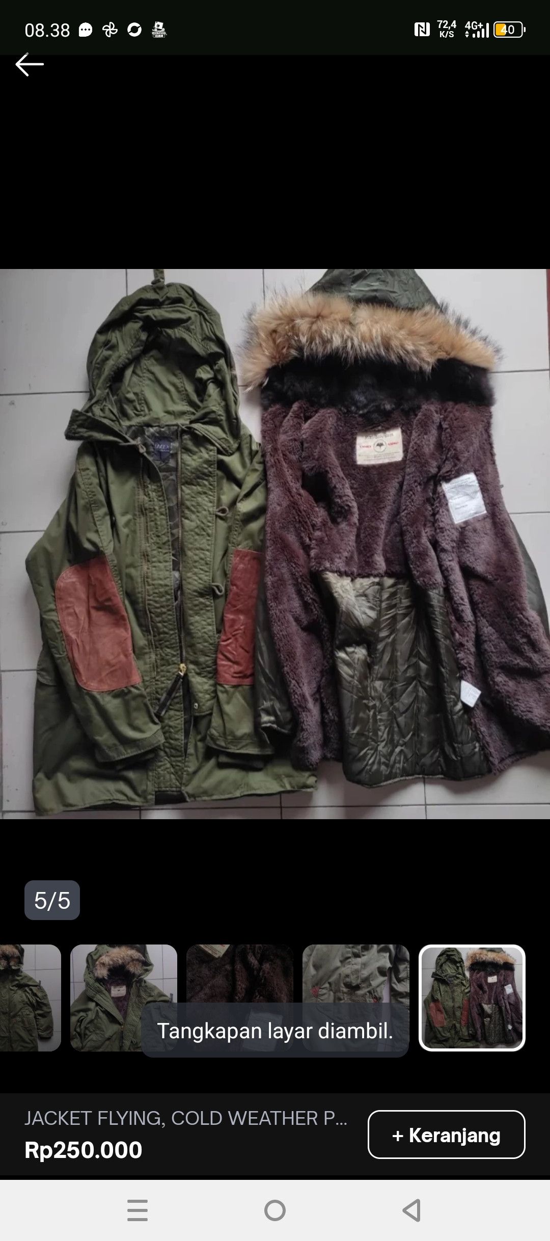 14th Addiction × If Six Was Nine × Japanese Brand Japanese parka n3b type fur retro punk jacket Size US L / EU 52-54 / 3 - 2 Thumbnail