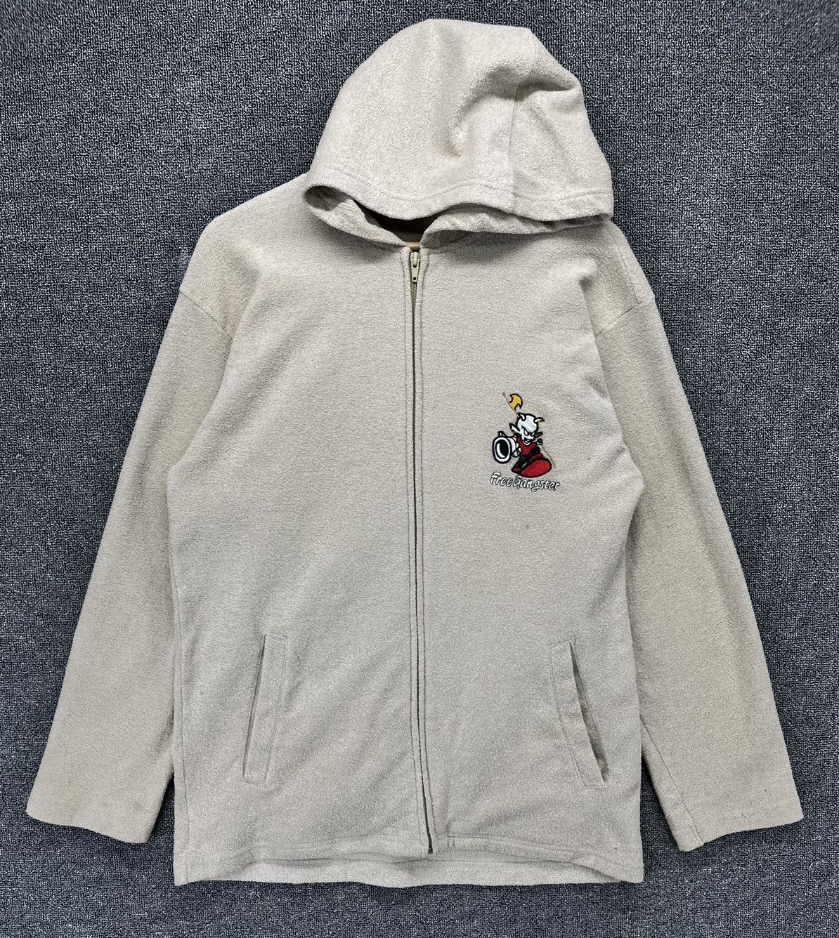 Japanese Brand Vintage Great Free Gangster Fleece Hoodie Sweatshirt Size US M / EU 48-50 / 2 - 7 Thumbnail