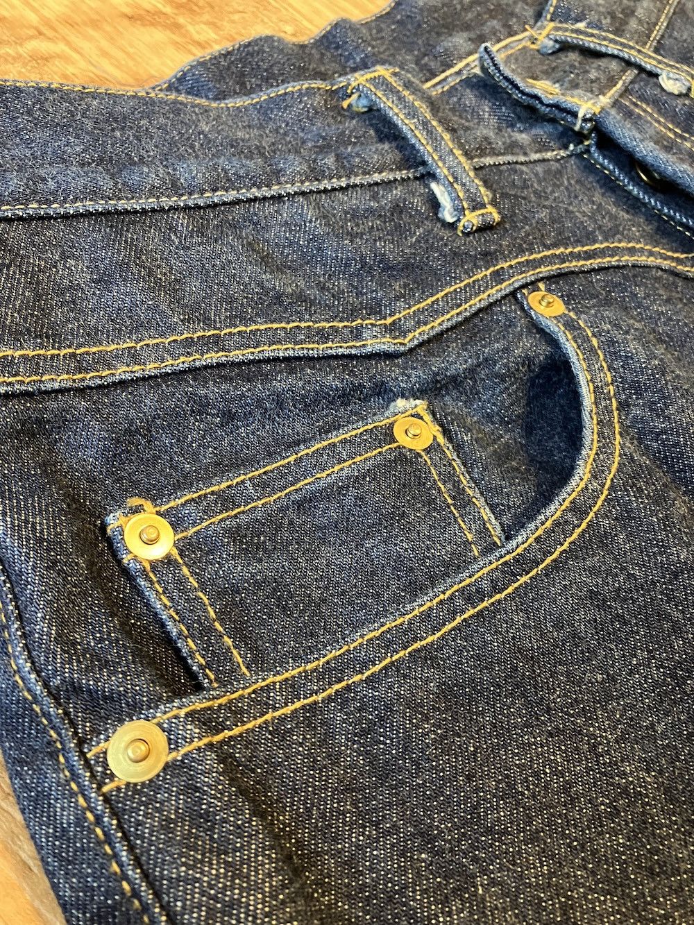 Japanese Brand GANGSTER VILLE “IronCross” W31 x L32 Slim fit Selvedge Denim Size US 31 - 9 Thumbnail