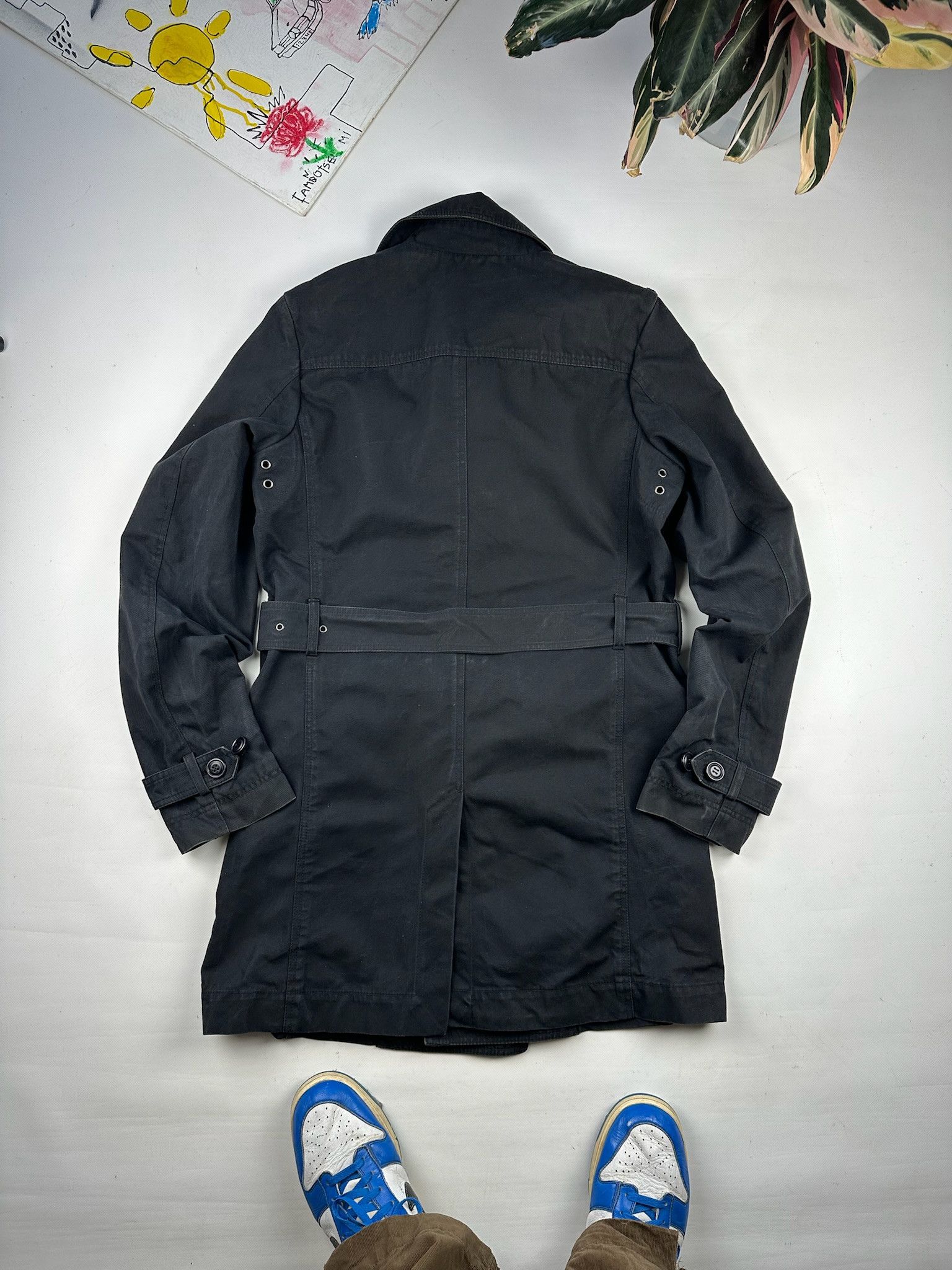 Diesel Diesel Black Belted Trench Coat Size US M / EU 48-50 / 2 - 6 Thumbnail