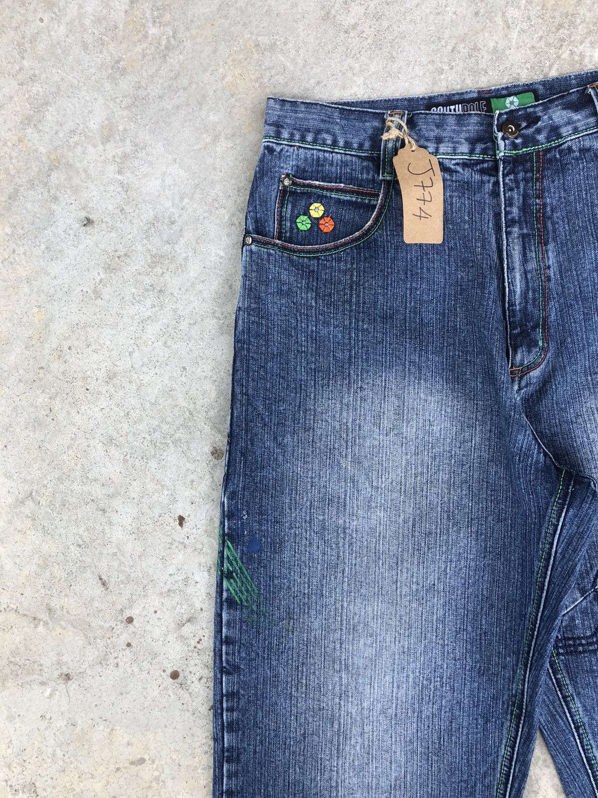 Southpole Vintage Southpole Embroidered Jeans Baggy Jeans hip hop Size US 32 / EU 48 - 4 Thumbnail