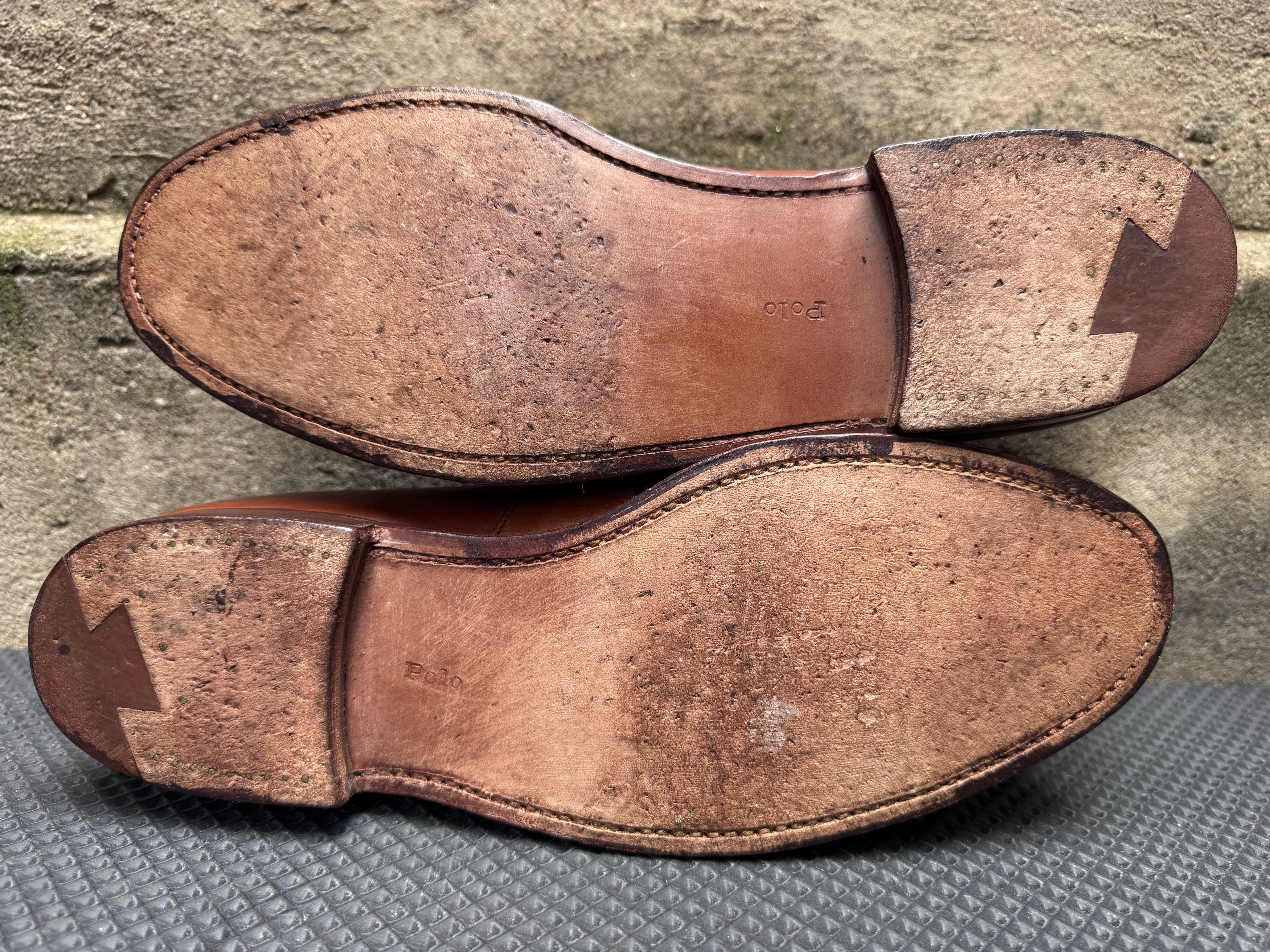 Polo Ralph Lauren Polo Ralph Lauren x Crockett & Jones Leather Penny Loafers Size US 8 / EU 41 - 8 Thumbnail