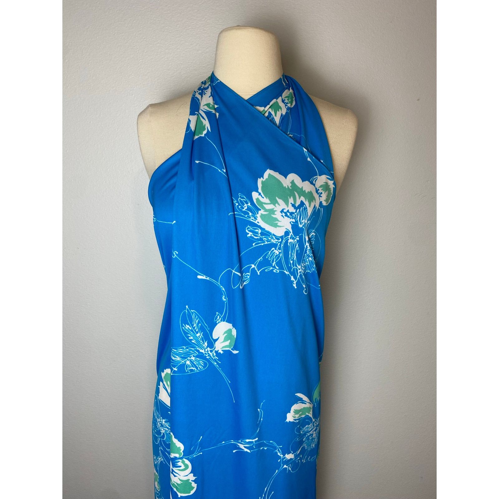 Vintage Vintage RARE Mele Mele Hawaiian Wrap Maxi Dress, OS Size ONE SIZE - 3 Thumbnail