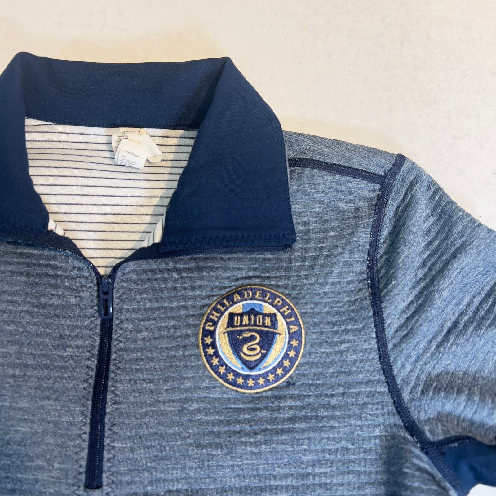 Adidas Adidas Phila Union MLS 1/4 Zip Woman S Climalite Soccer Size S / US 4 / IT 40 - 1 Thumbnail