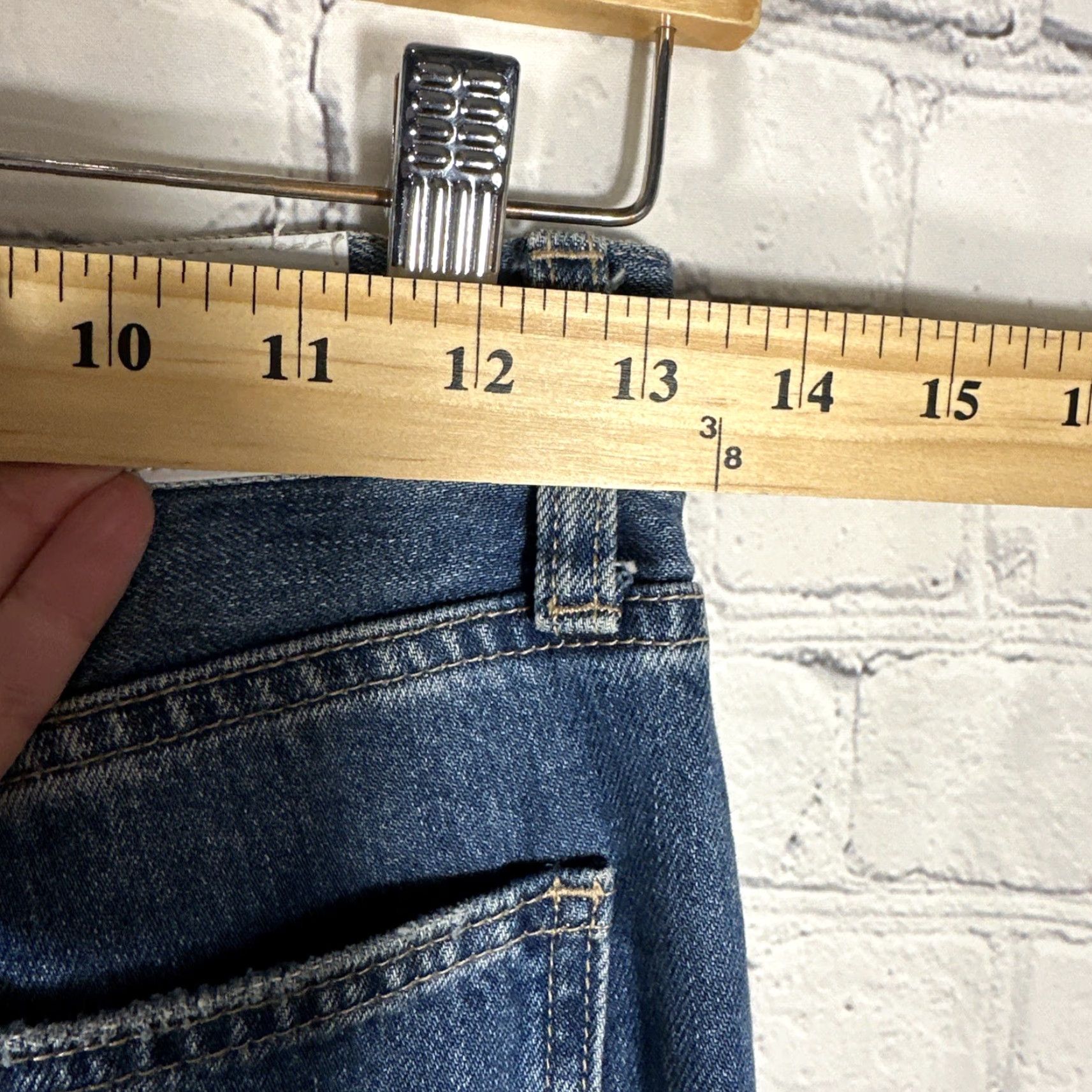 Pistola PISTOLA Jeans Charlie High Rise Straight Ankle Women’s 24 Distressed Blue Denim Button Fly 27in Inseam Regular Mens Womens Girls? Size 42" / US 20 - 6 Thumbnail