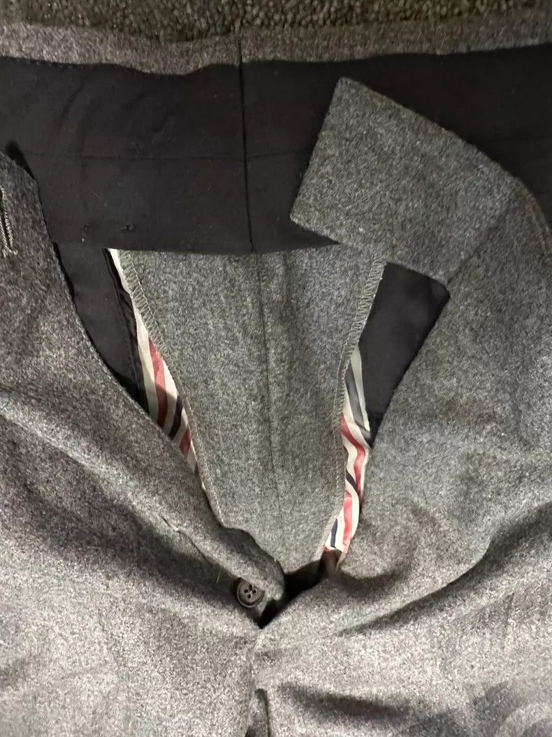 Thom Browne Thom Browne size3 Flannel men's trousers Size 40S - 4 Thumbnail