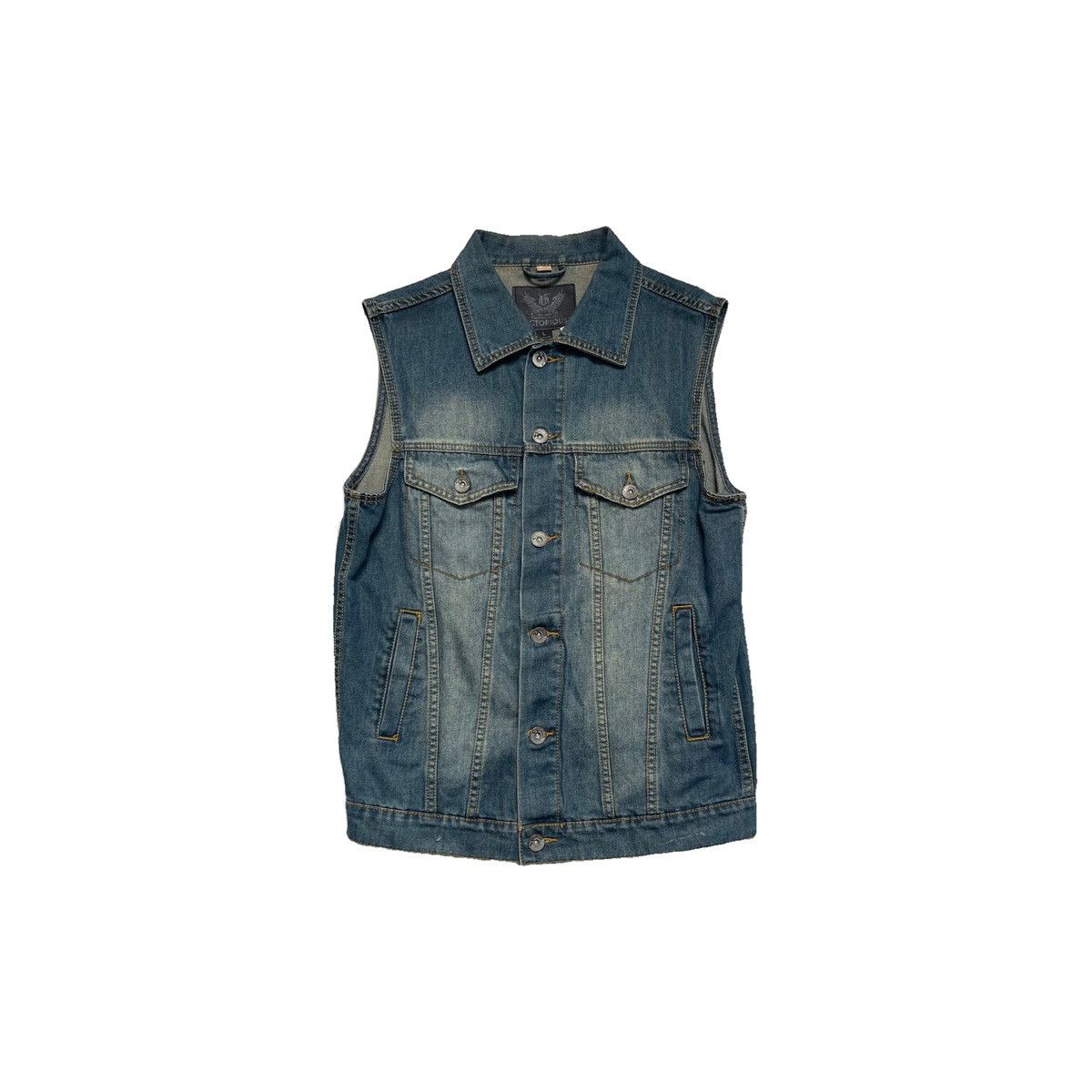 Vintage Victorious Jean Vest Size US L / EU 52-54 / 3 - 1 Thumbnail
