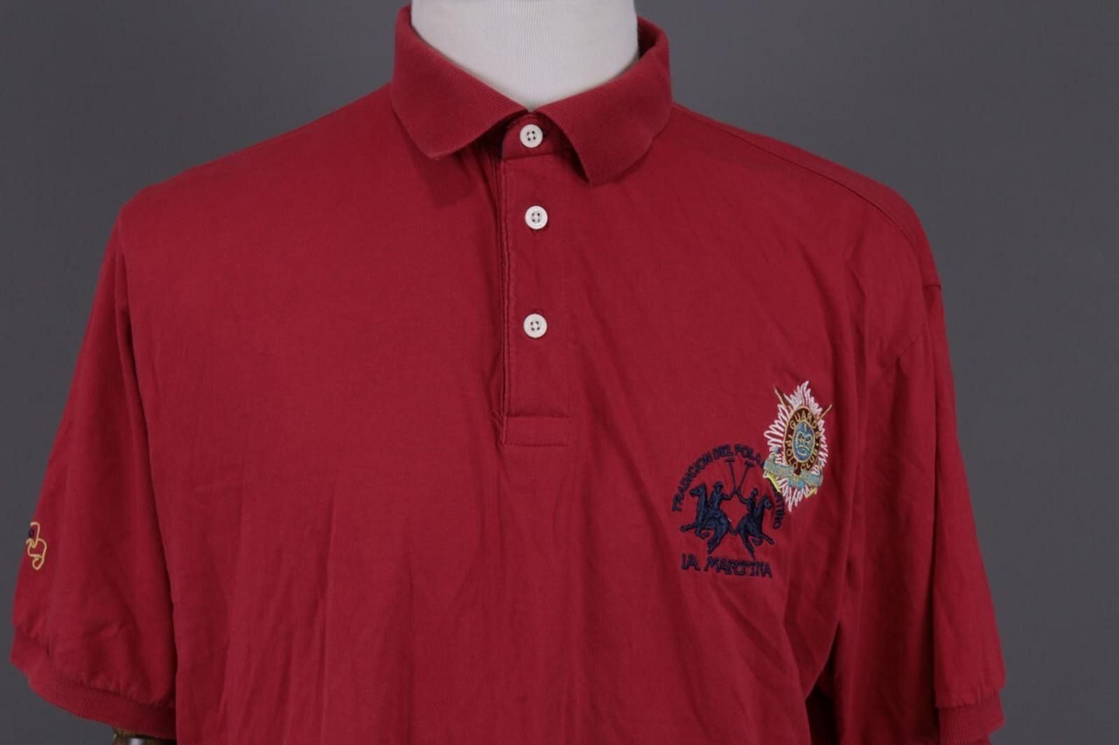 La Martina La Martina Red Summer Short Sleeve Polo Shirt Size 3XL Size US XXL / EU 58 / 5 - 2 Thumbnail