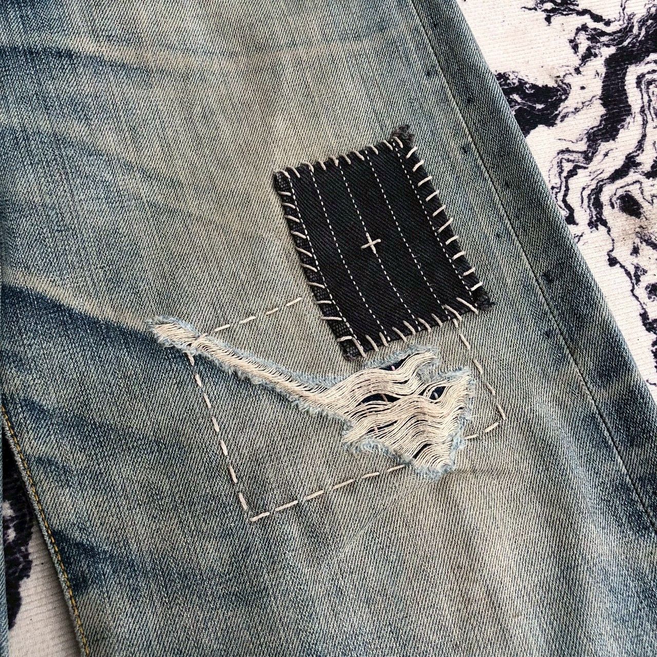 Levi's Vintage Levi's 501 Big E Distressed Selvedge Size US 33 - 4 Thumbnail