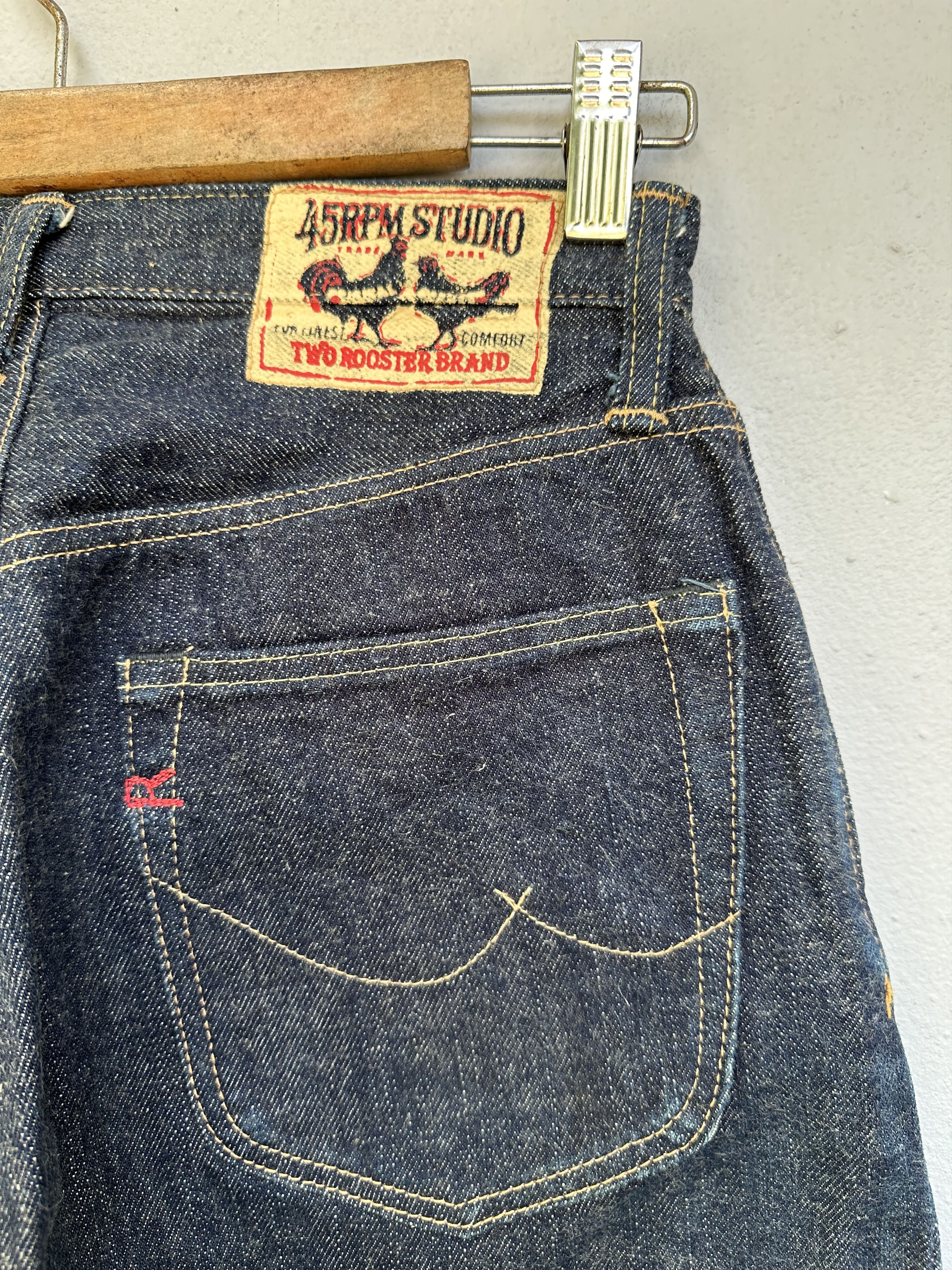 45rpm Japanese Brand R 45RPM STUDIO Two Rooster Brand Denim Jeans Size US 28 / EU 44 - 21 Thumbnail