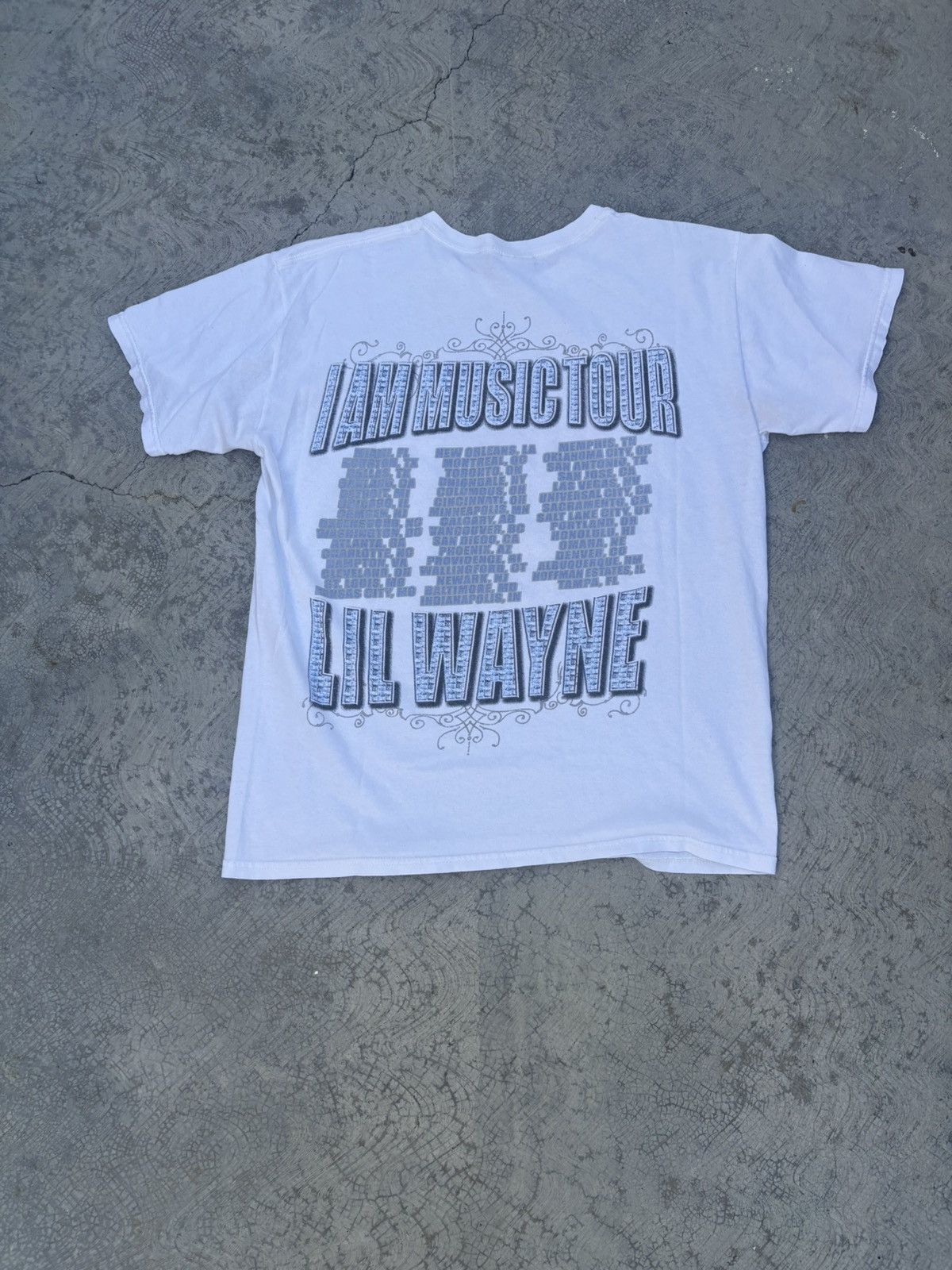Rap Tees Vintage Y2K 2000s Lil Wayne Tour T Shirt Size US M / EU 48-50 / 2 - 2 Thumbnail
