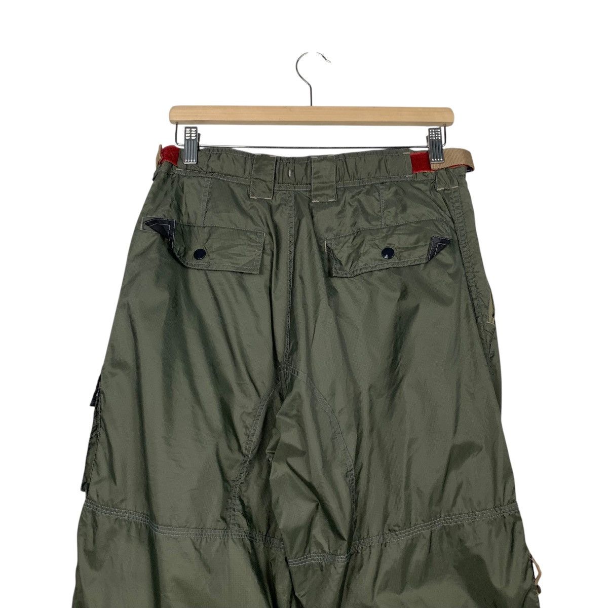 Japanese Brand PRACT STUDIO Utility Goods Green Nylon Pant #2543-C115 Size US 30 / EU 46 - 8 Thumbnail