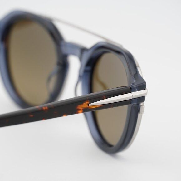 Rag & Bone Rag & Bone RNB6006/S 0IPR VP Sunglasses Blue/Havana Square Size ONE SIZE - 5 Thumbnail
