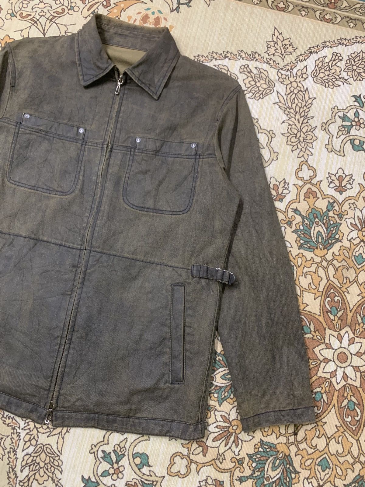 Issey Miyake ISSEY MIYAKE TETE HOMME JEANS JACKET Size US L / EU 52-54 / 3 - 4 Thumbnail