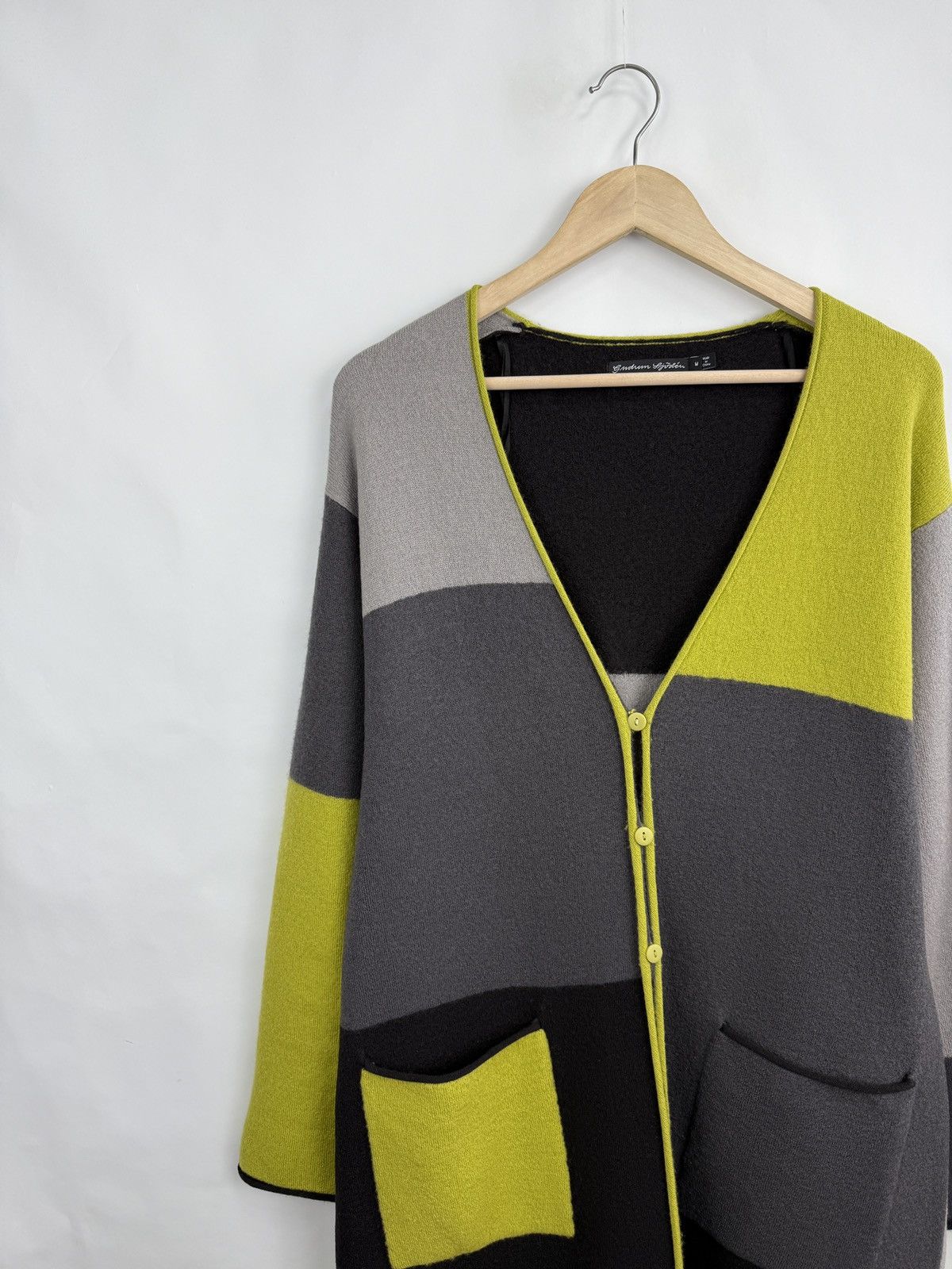 Gudrun Sjoden 🇸🇪 Gudrun Sjoden Wool Long Cardigan Sweater Asymmetric Color Size M / US 6-8 / IT 42-44 - 3 Thumbnail
