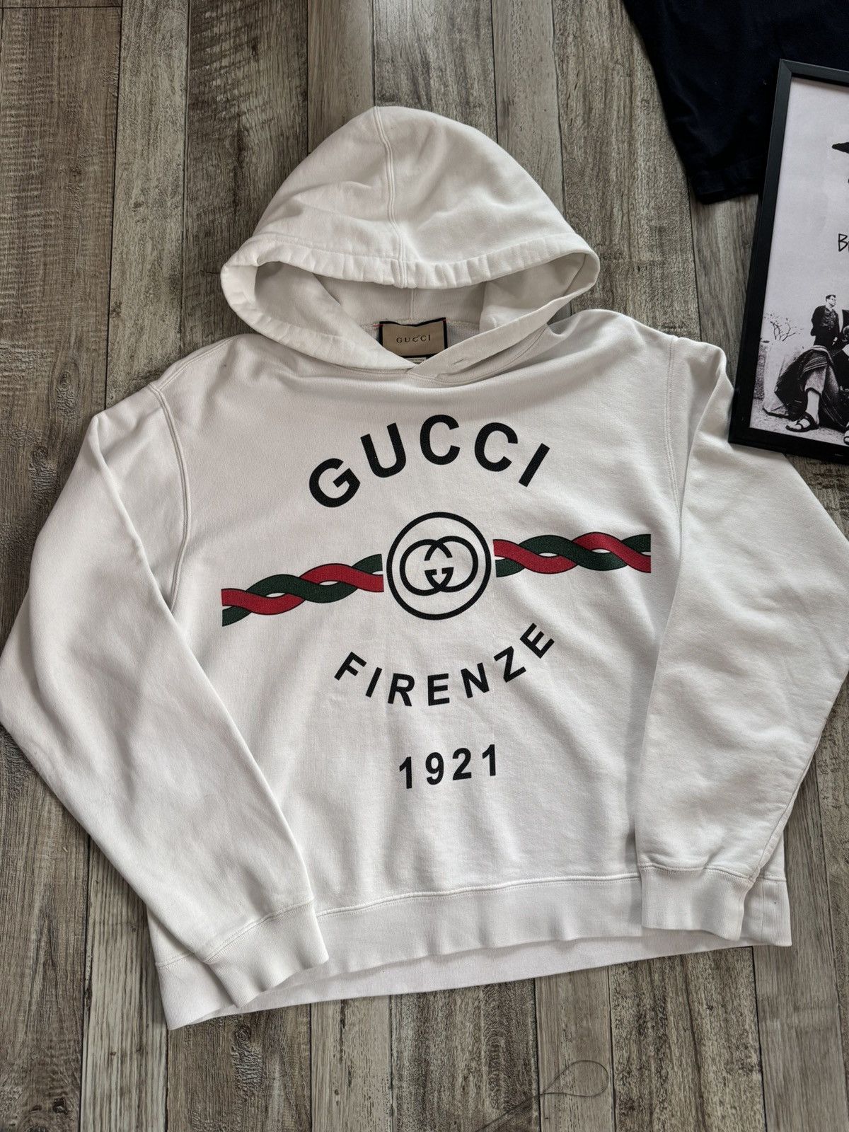 すぐ届く!【GUCCI】ロゴ Firenze 1921 パーカー フーディー GG Gucci Firenze 1921 Hooded Sweatshirt | italist