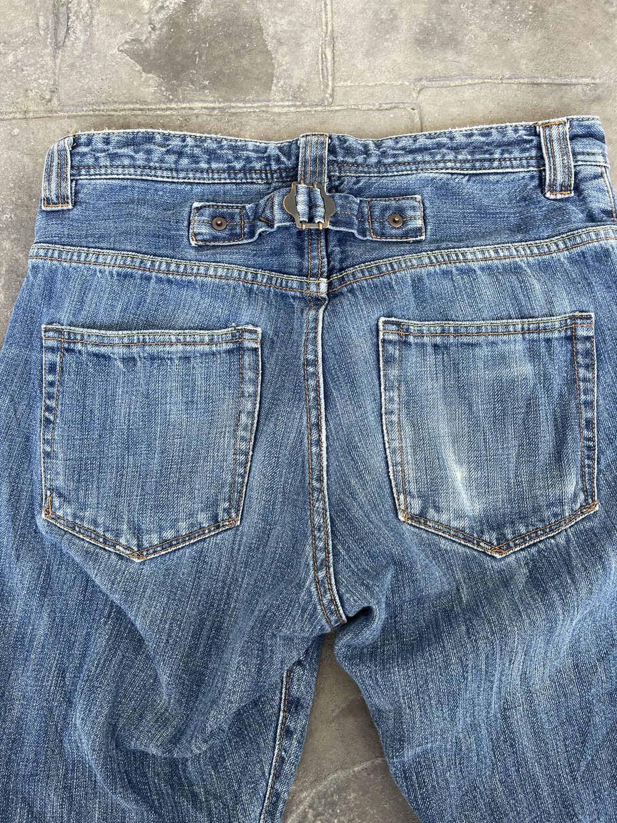 Japanese Brand JAPAN MADE Grand Global Okayama Denim Selvedge Buckle Back Size US 29 - 13 Thumbnail