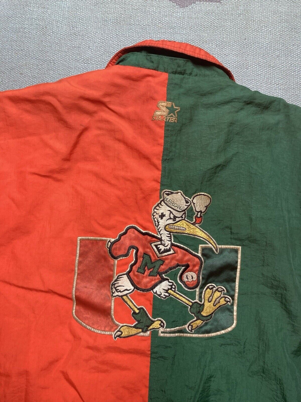 Starter × Vintage university of Miami hurricanes puffer jacket starter NCAA XL Size US XL / EU 56 / 4 - 2 Thumbnail