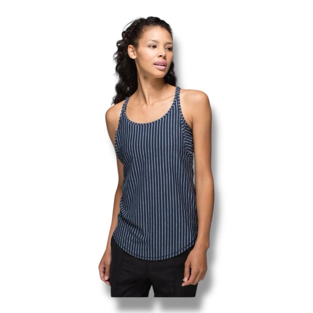 Lululemon Lululemon Vita Striped Racer Tank Top Size 6 Size M / US 6-8 / IT 42-44 - 1 Thumbnail